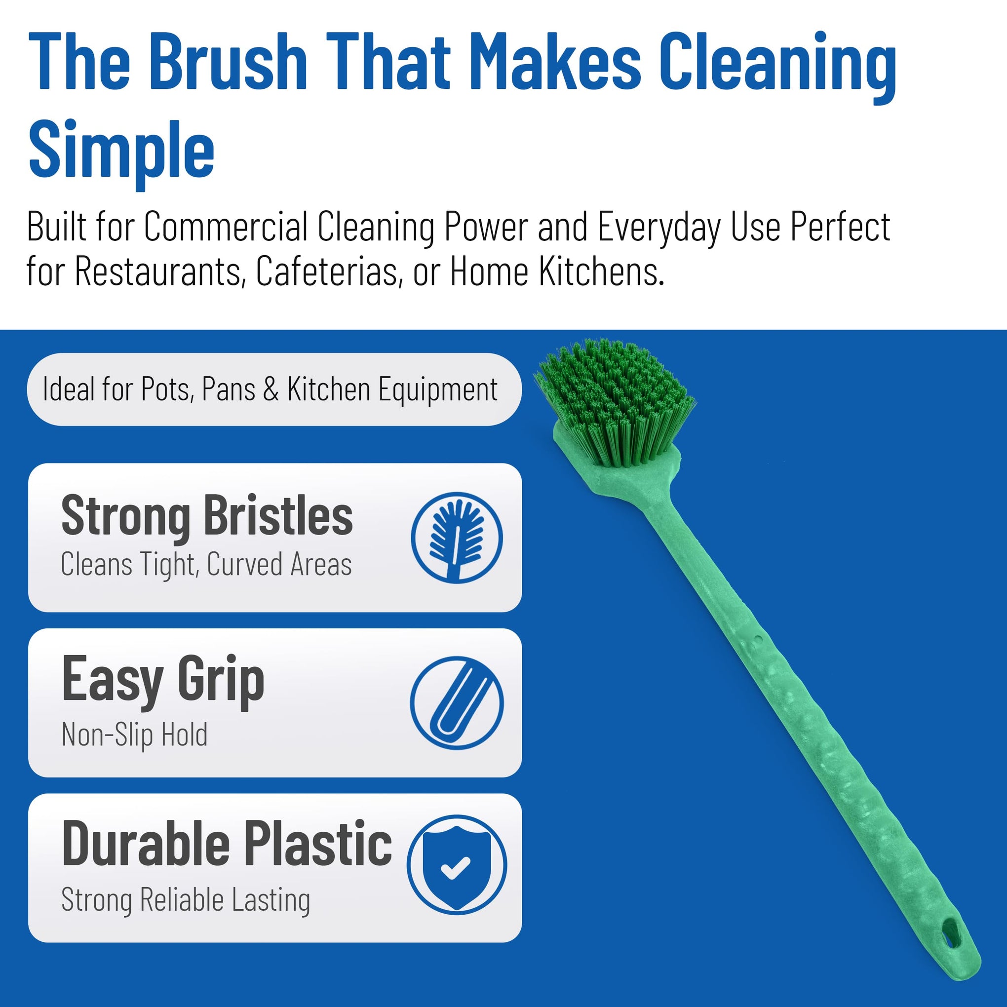 20" Floater Scrub Brush with Long Handle (6 Count)
