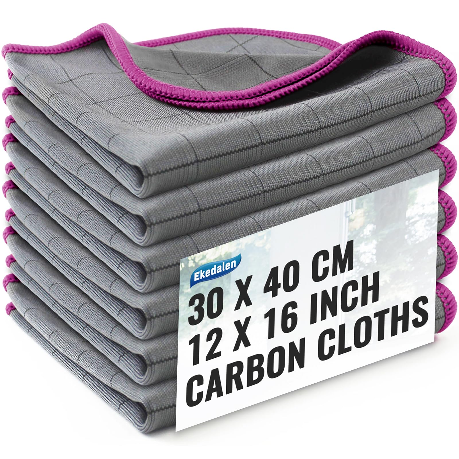 Microfiber Cleaning Cloth Lint Free Glass Polish (6 Count)