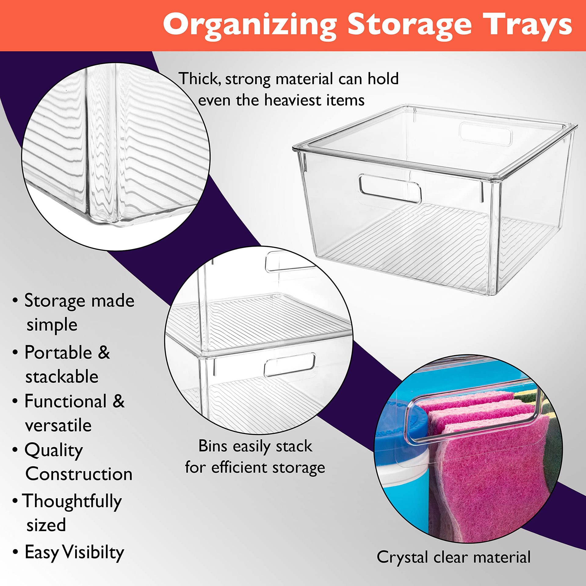 Plastic Storage Bins with Lids