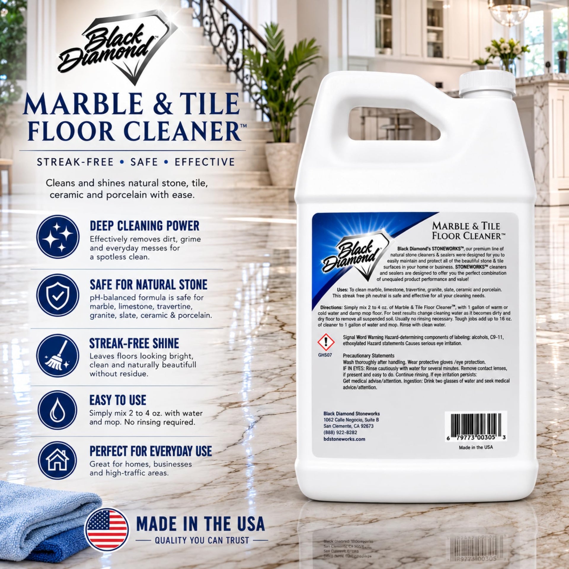Marble & Tile Floor Cleaner Concentrate (512 Fl Oz)