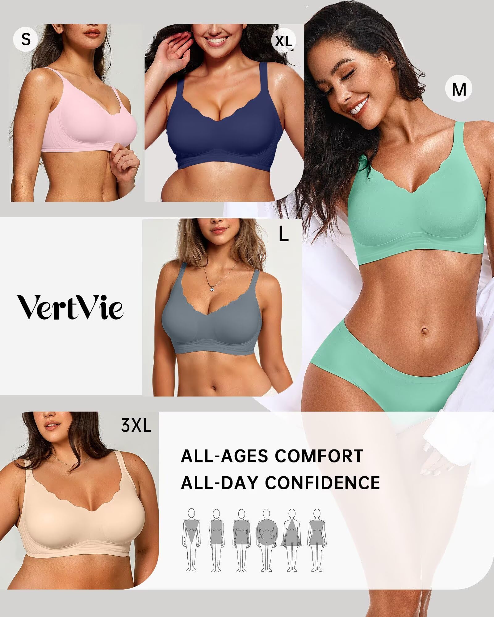 Seamless Jelly Bra No Underwire Supportive Bralette