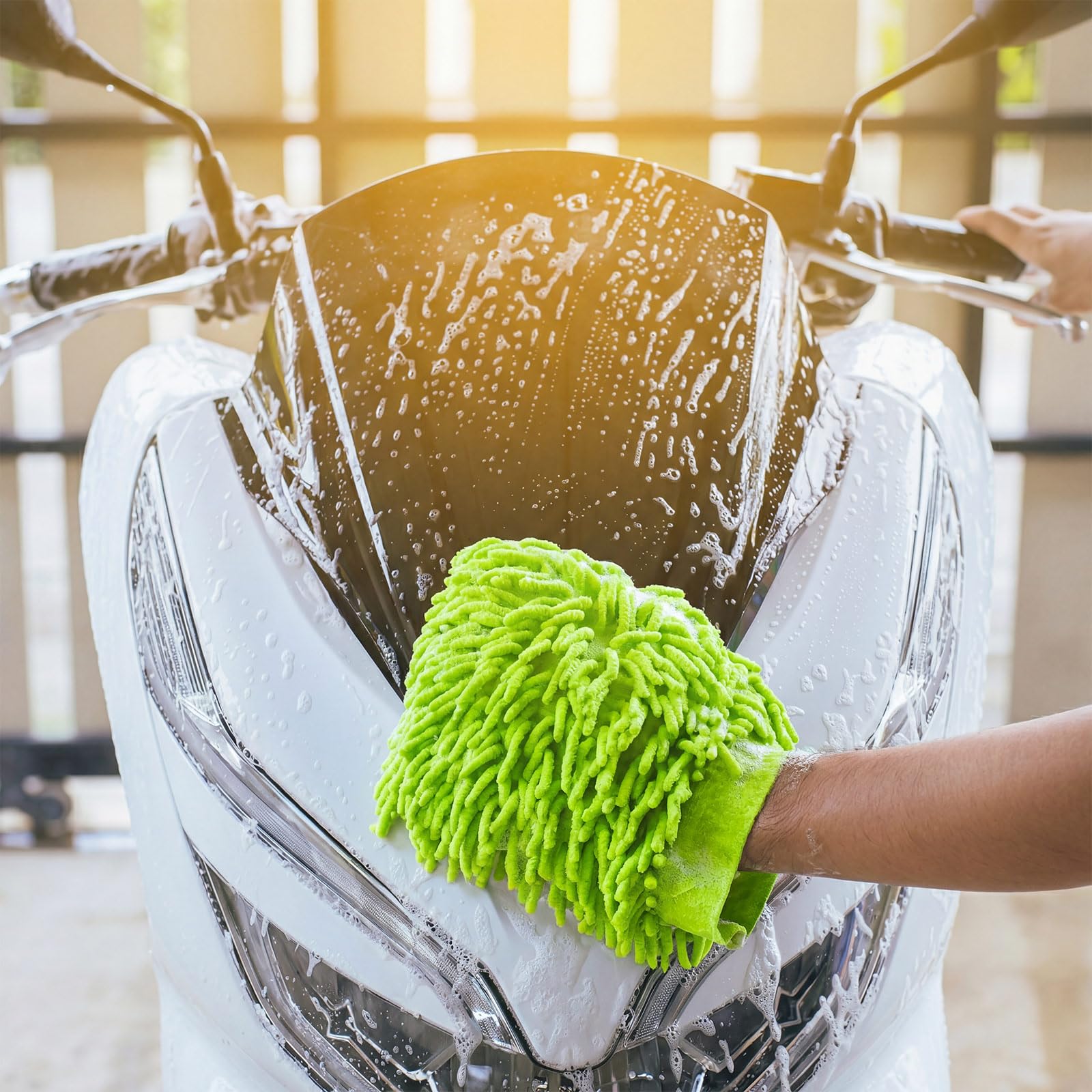 6 Pcs Micro Dusting Mitt Gloves Plant Cleaning