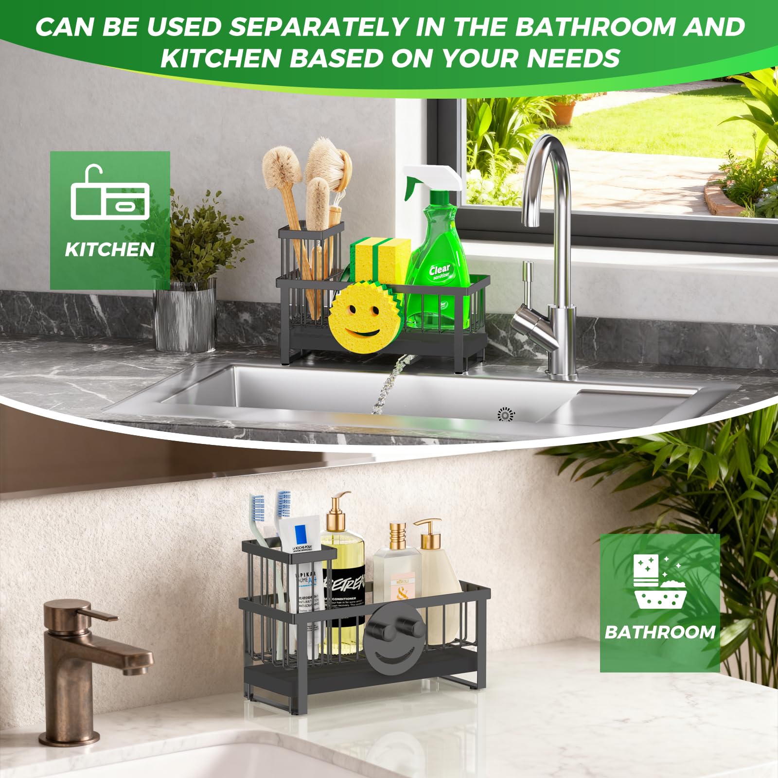 Sponge Holder for Kitchen Sink