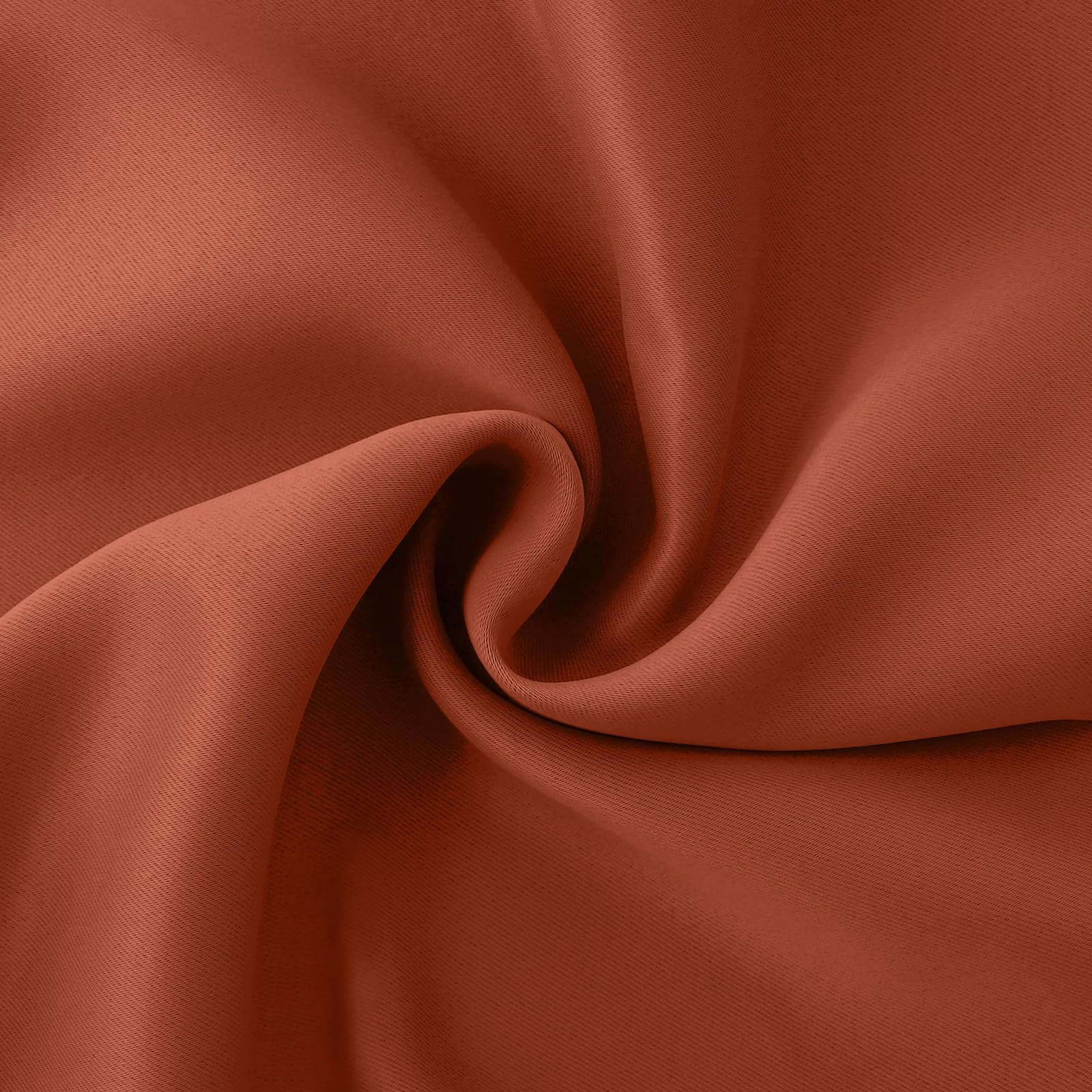 Terracotta Blackout Curtains for Living Room Window (2 Count)