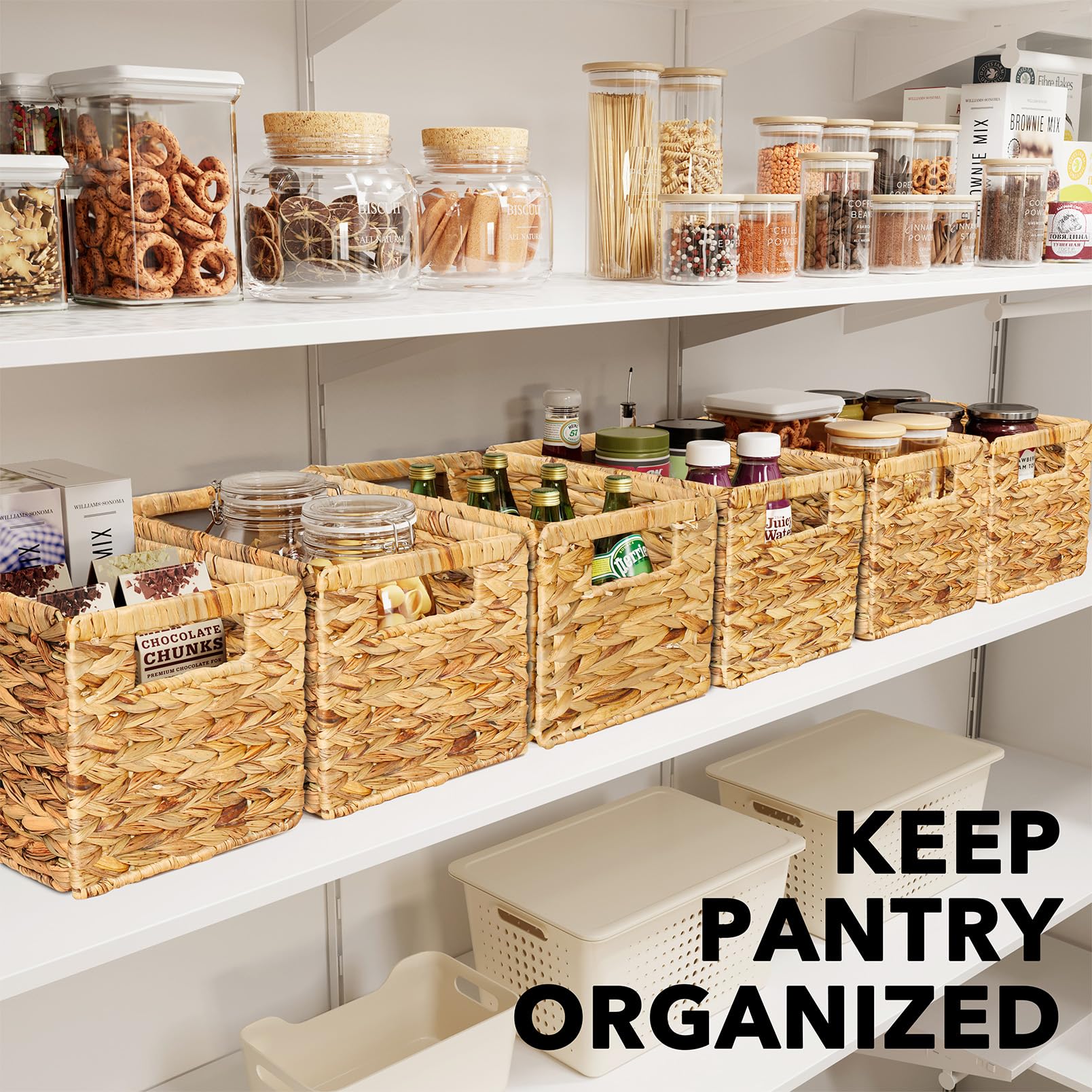 6 Pack Wicker Basket (6 Count)