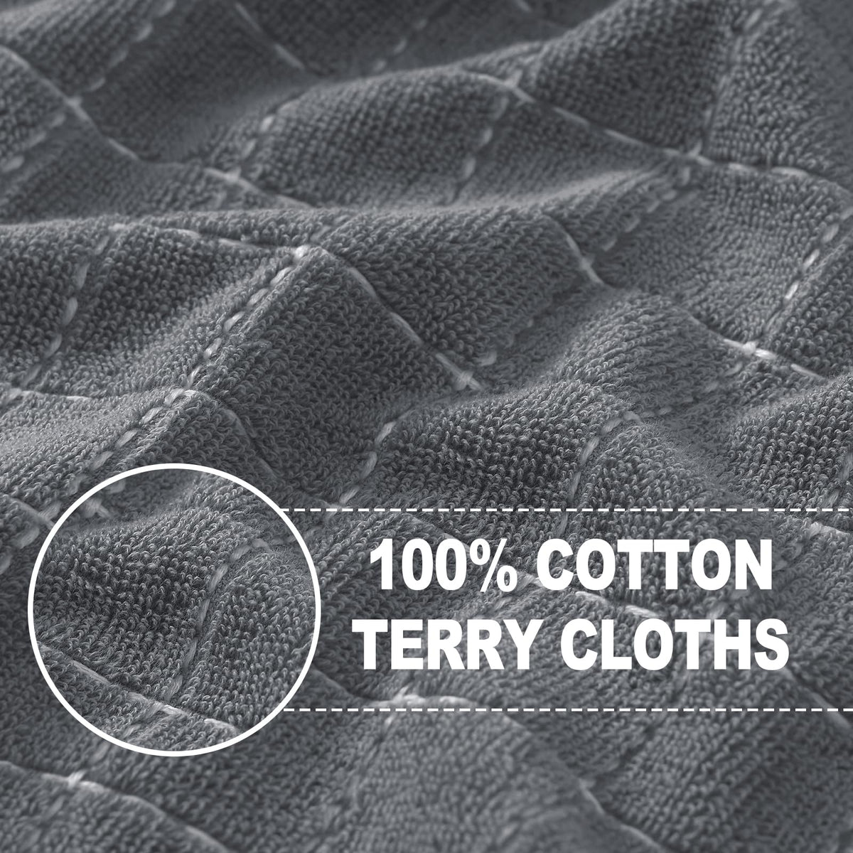 100% Cotton Terry Kitchen Towels (4 Count)