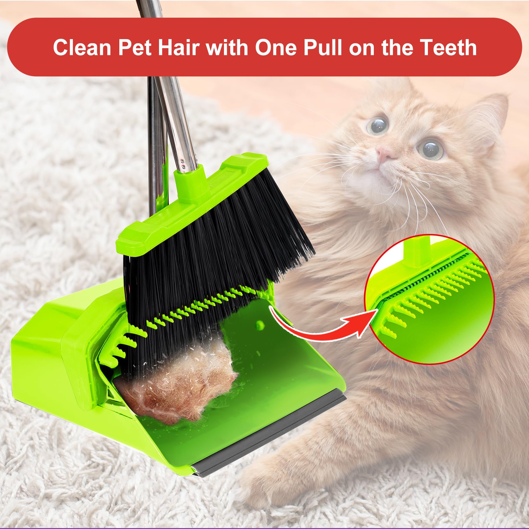Broom and Dustpan Set for Home