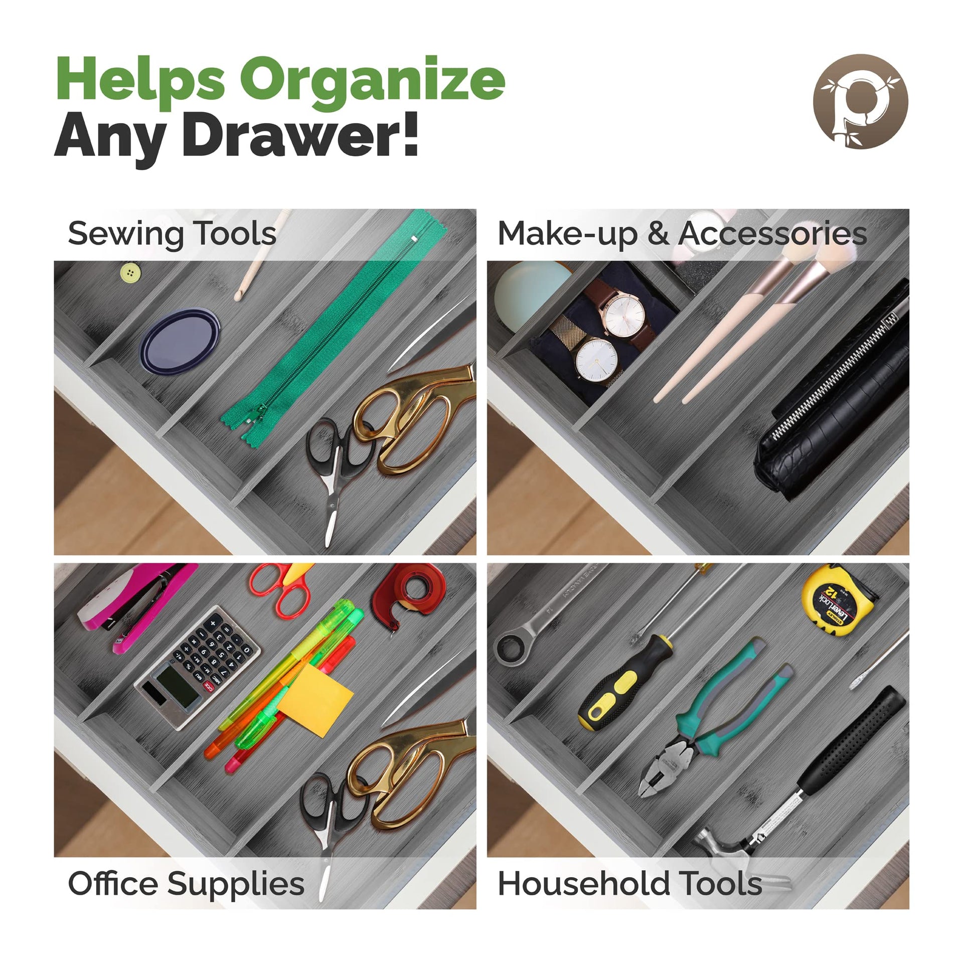 5 Slot Drawer Organizer (35.274 Ounce)