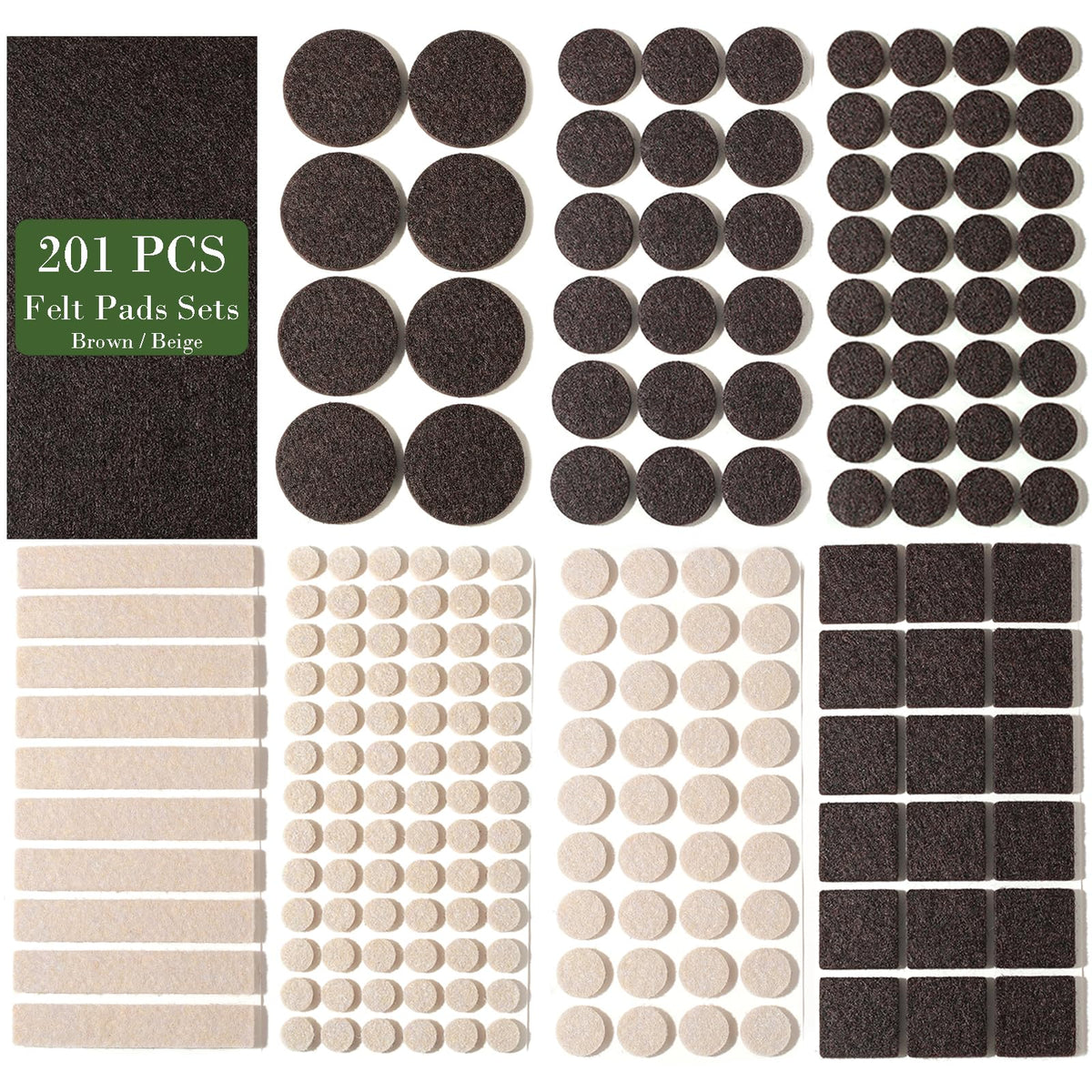 Felt Furniture Pads (201 Count)