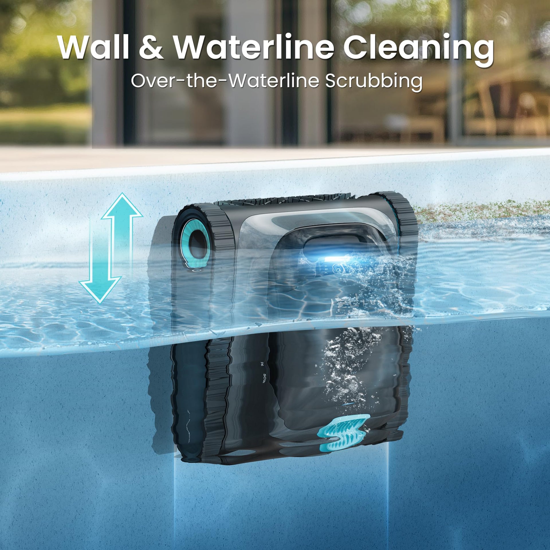 2026 Upgrade) (Renewed) Aiper Scuba S1 Robotic Pool Cleaner,270 Min Runtime, Floor/Wall/Waterline/Shallow Area Cleaning, Ultra-fine Filter, Smarter Navigation, App Support-Black