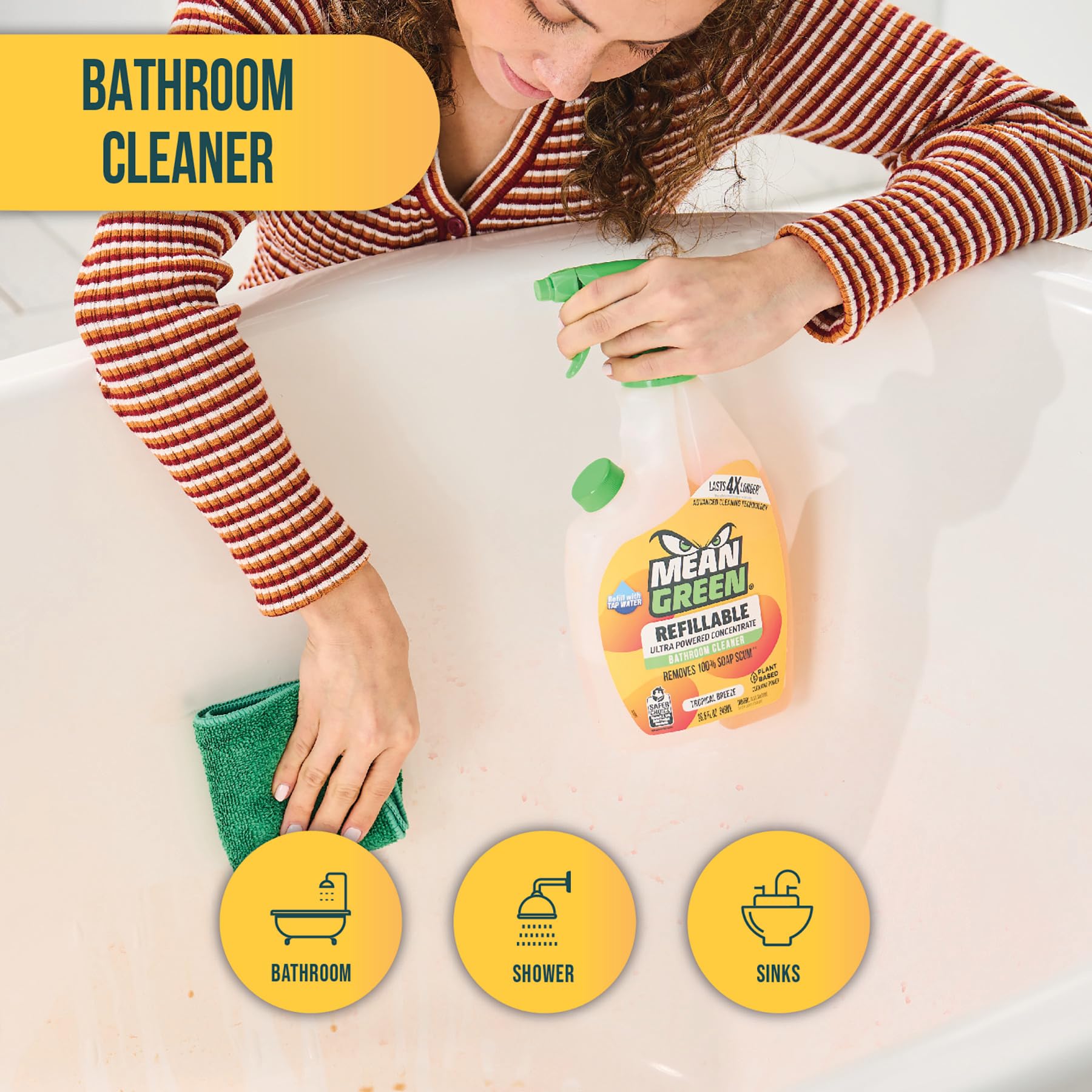 Refillable Ultra Powered Concentrate Bathroom Cleaner (85.8 Fl Oz)
