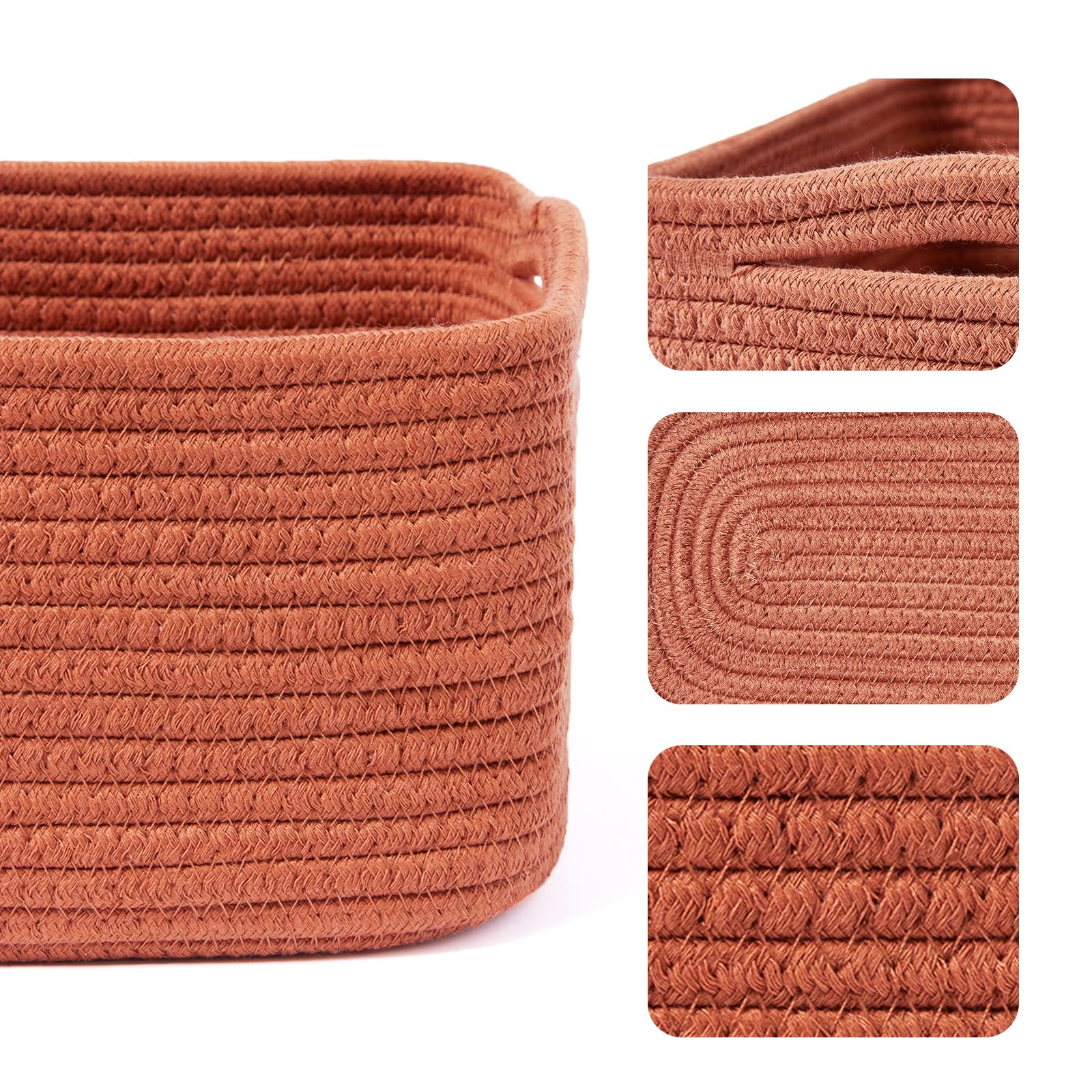 Small Storage Baskets for Organizing (3 Count)