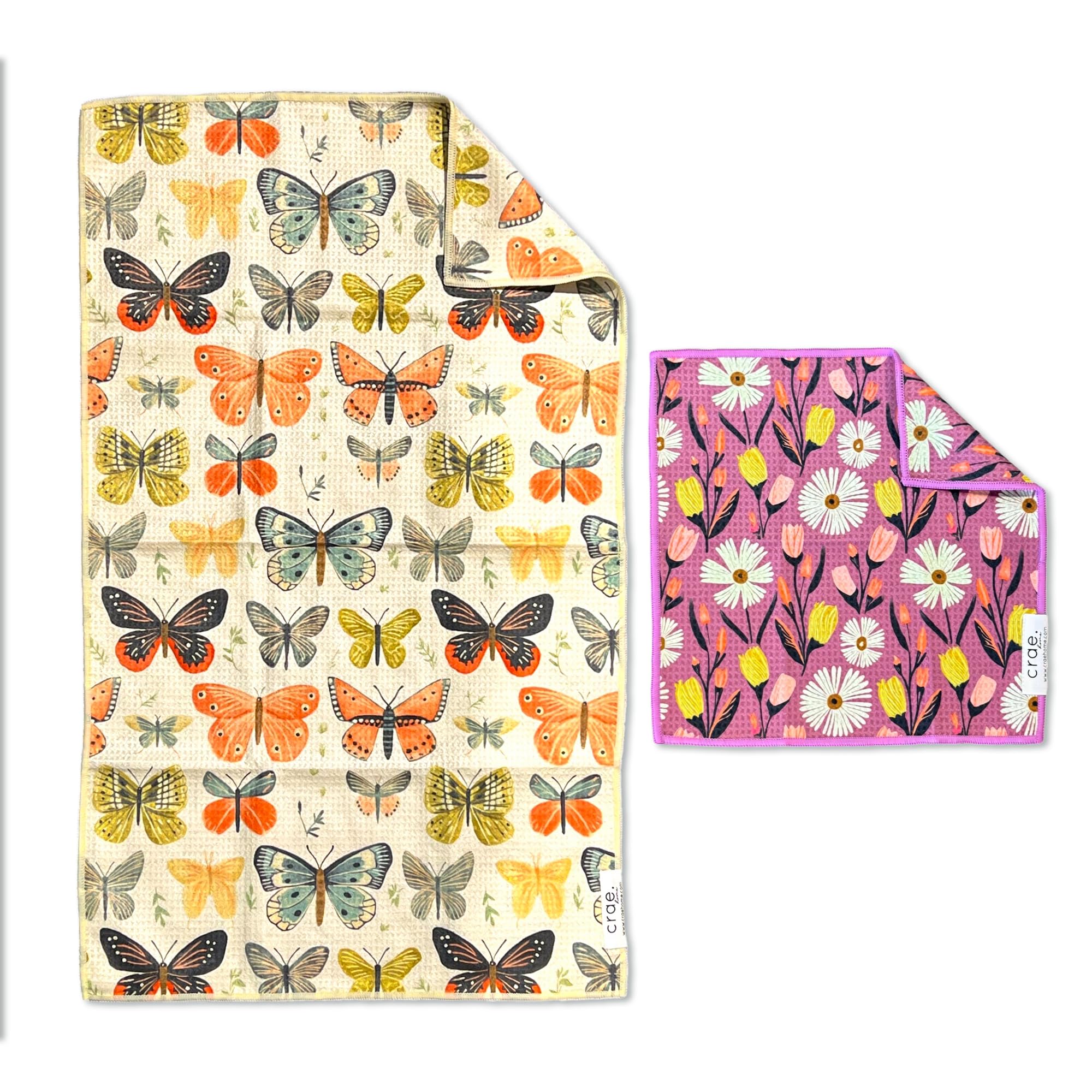 Microfiber Hand Towel & Washcloth Set (2 Count)