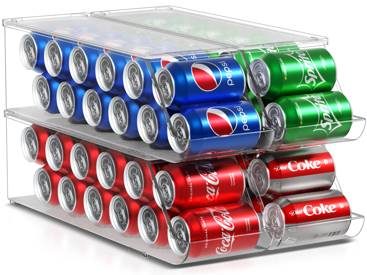 Soda Can Organizer for Refrigerator (4 Count)