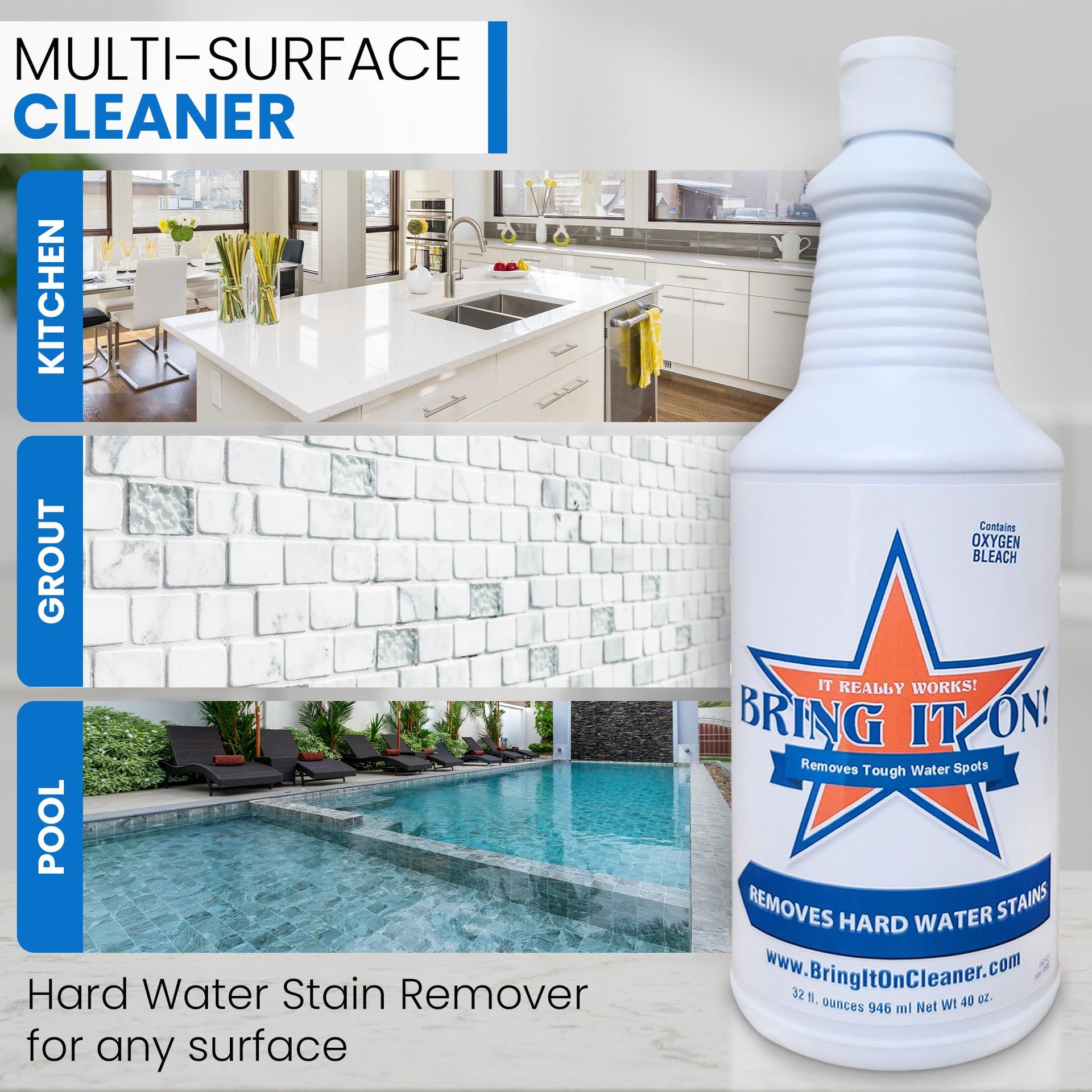 Hard Water Spot Remover Plus 2 Drill Brush Attachments