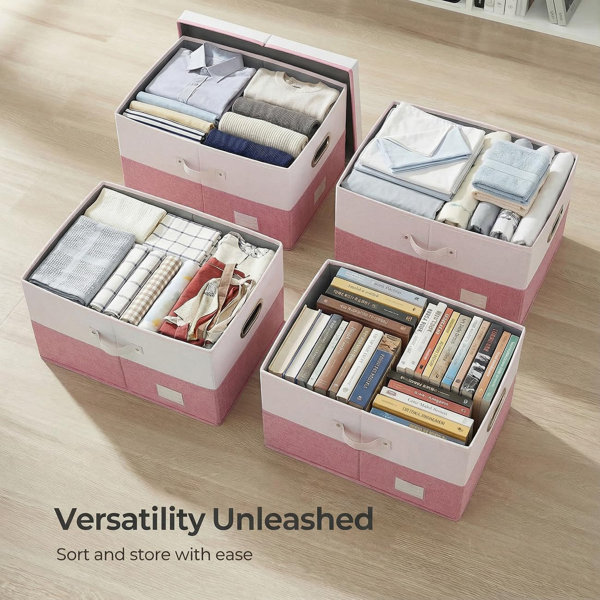 Storage Bins with Lids [3 (3 Count)