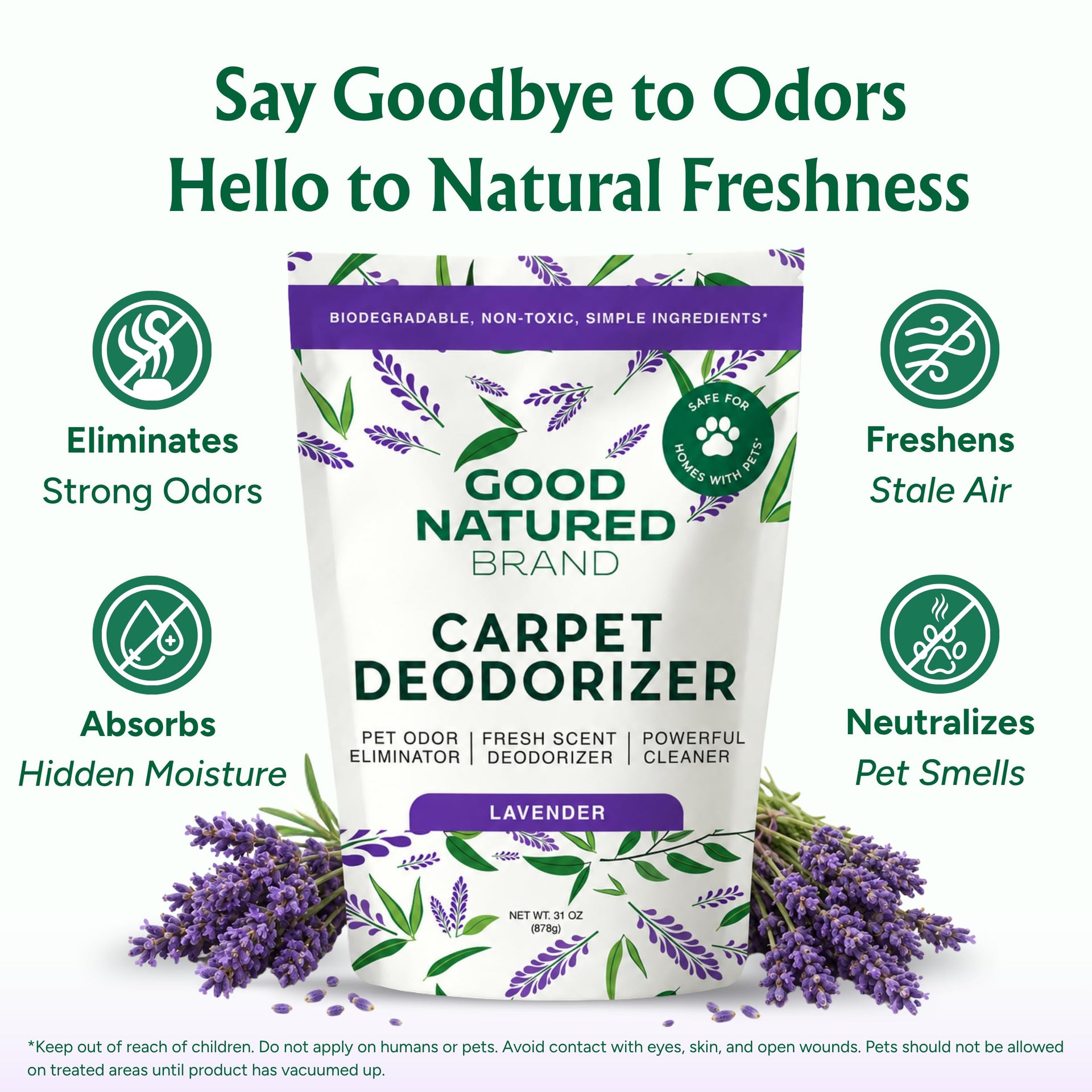 Carpet Deodorizer & Freshener Powder (31 Ounce)