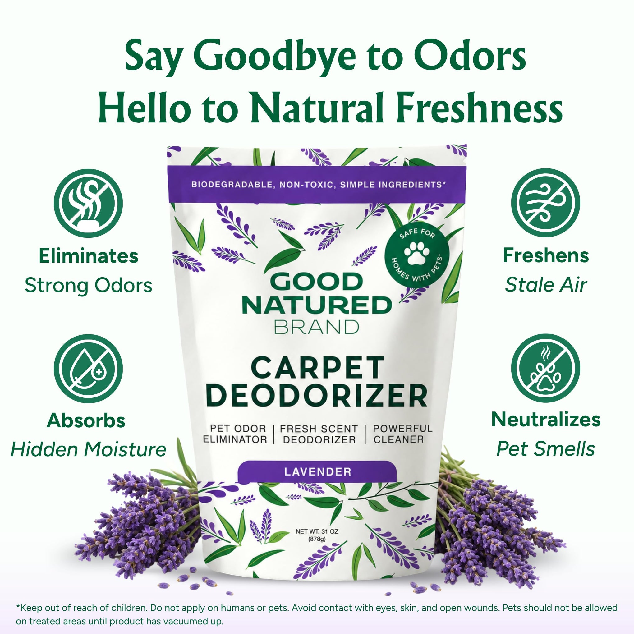 Carpet Deodorizer & Freshener Powder (31 Ounce)