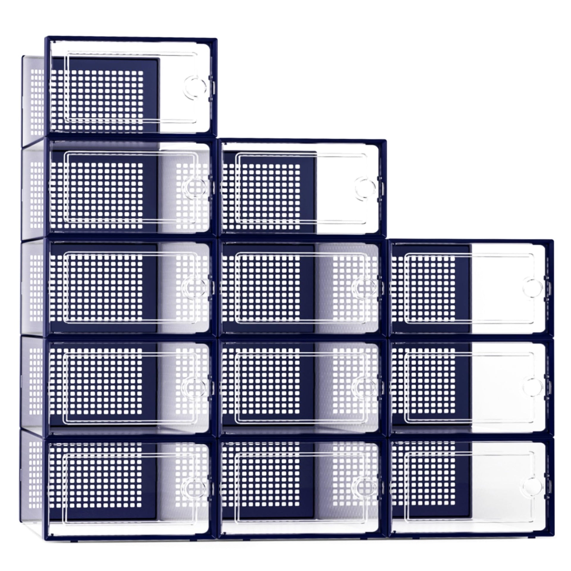 X Large Shoe Storage Boxes 12 Pack (12 Count)