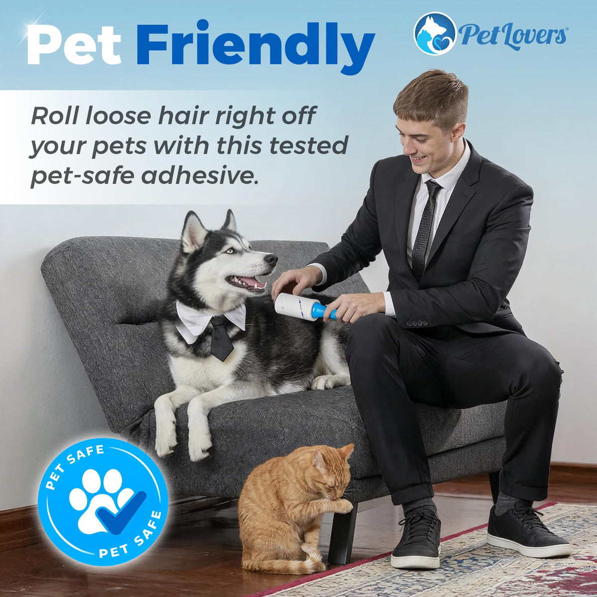 Extra Sticky Lint Roller Mega Value Set 900 Sheets for Pet Hair Removal and Clothes (900 Count)
