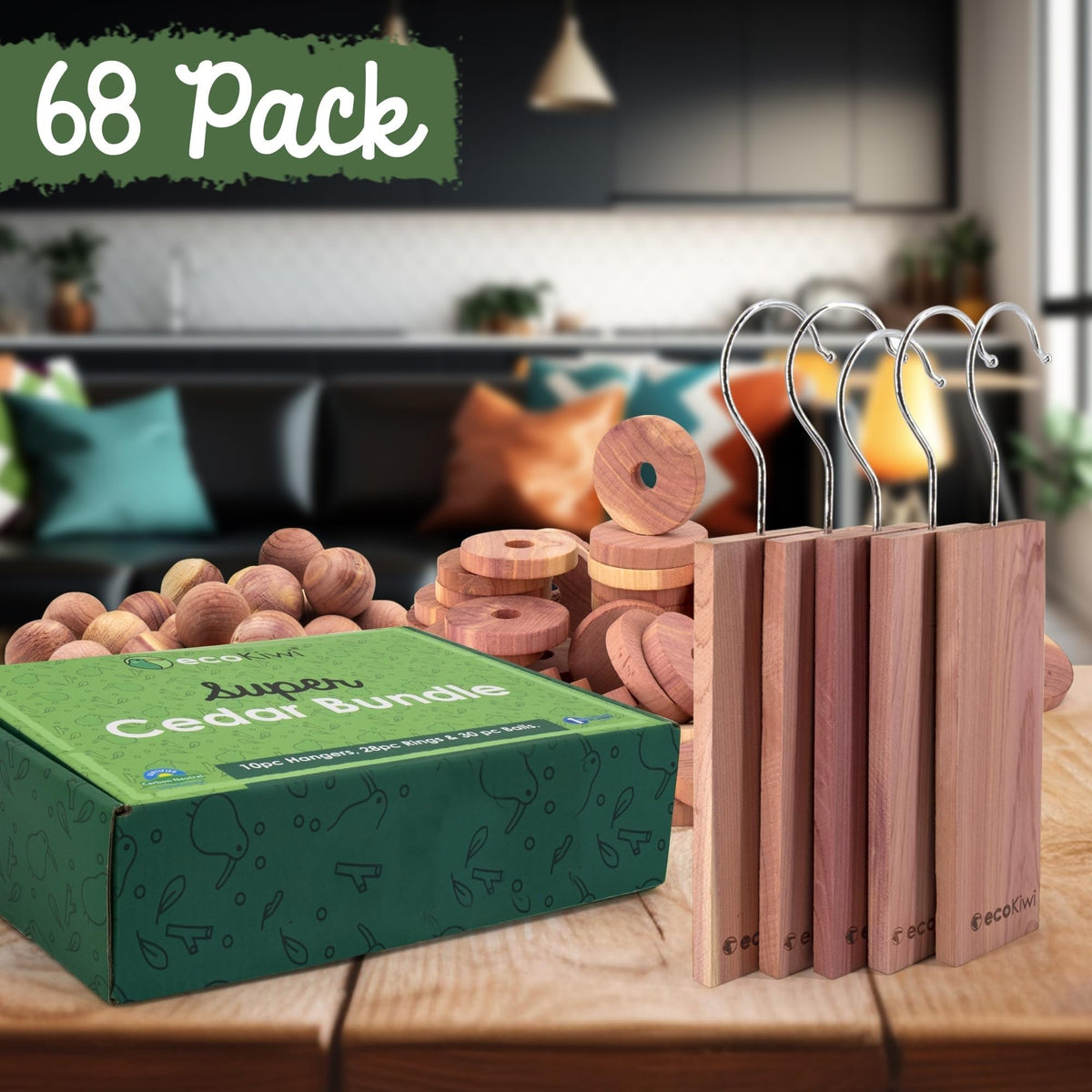 Cedar Bundle for Clothes Storage (68 Count)
