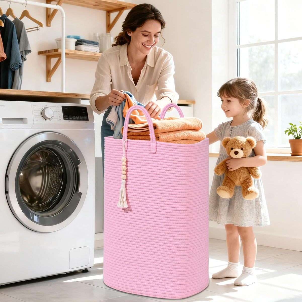 Woven Laundry Basket for Clothes