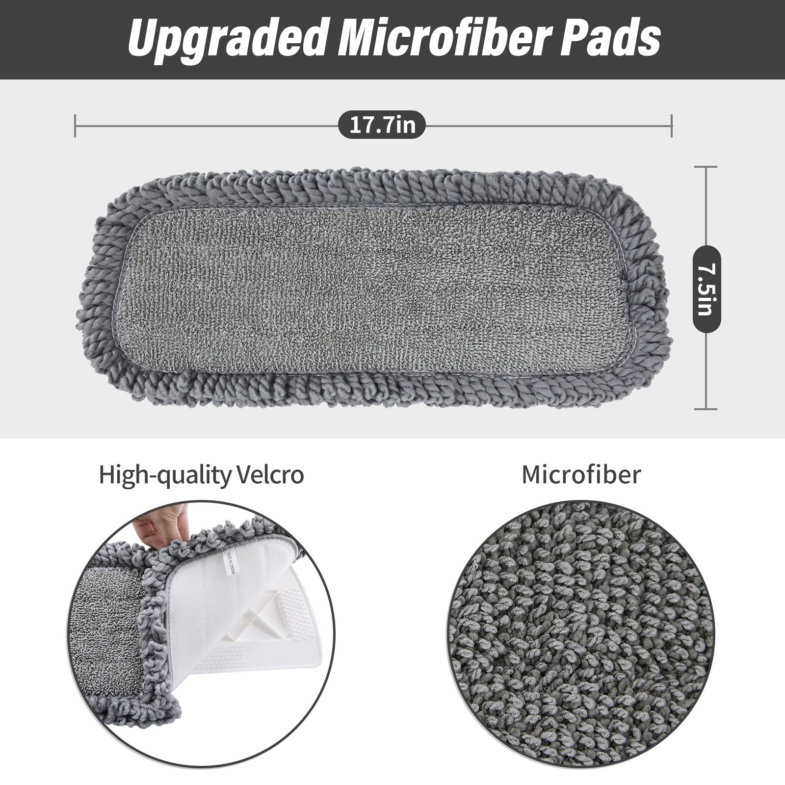 16.5" Microfiber Mop Pads Refills (3 Count)