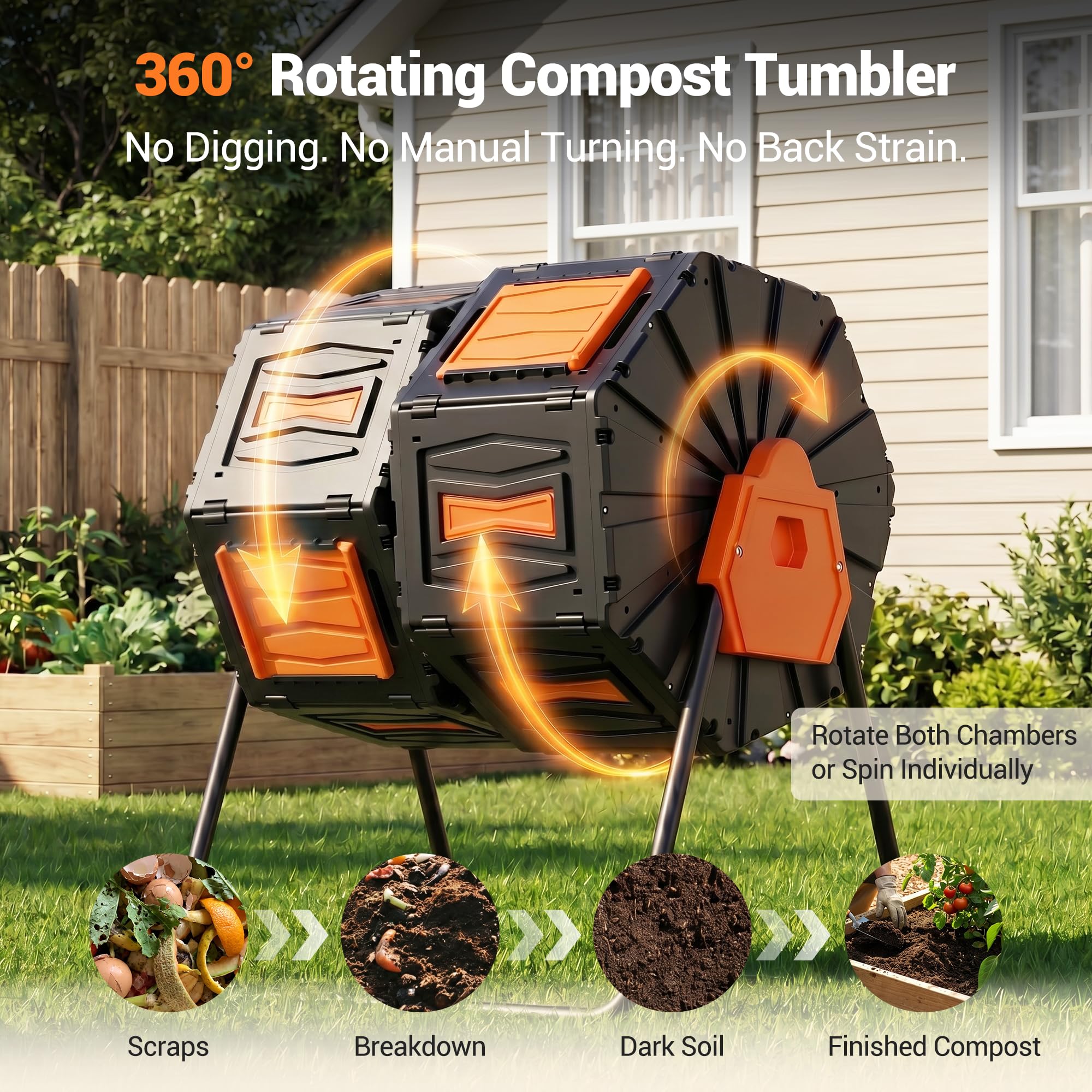 Composter Tumbler Outdoor