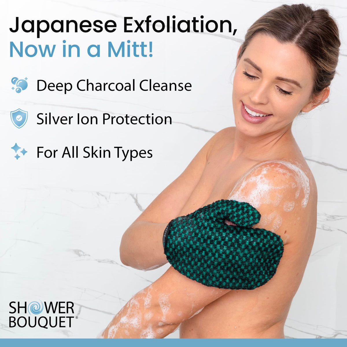 Japanese Exfoliating Mitt for Shower