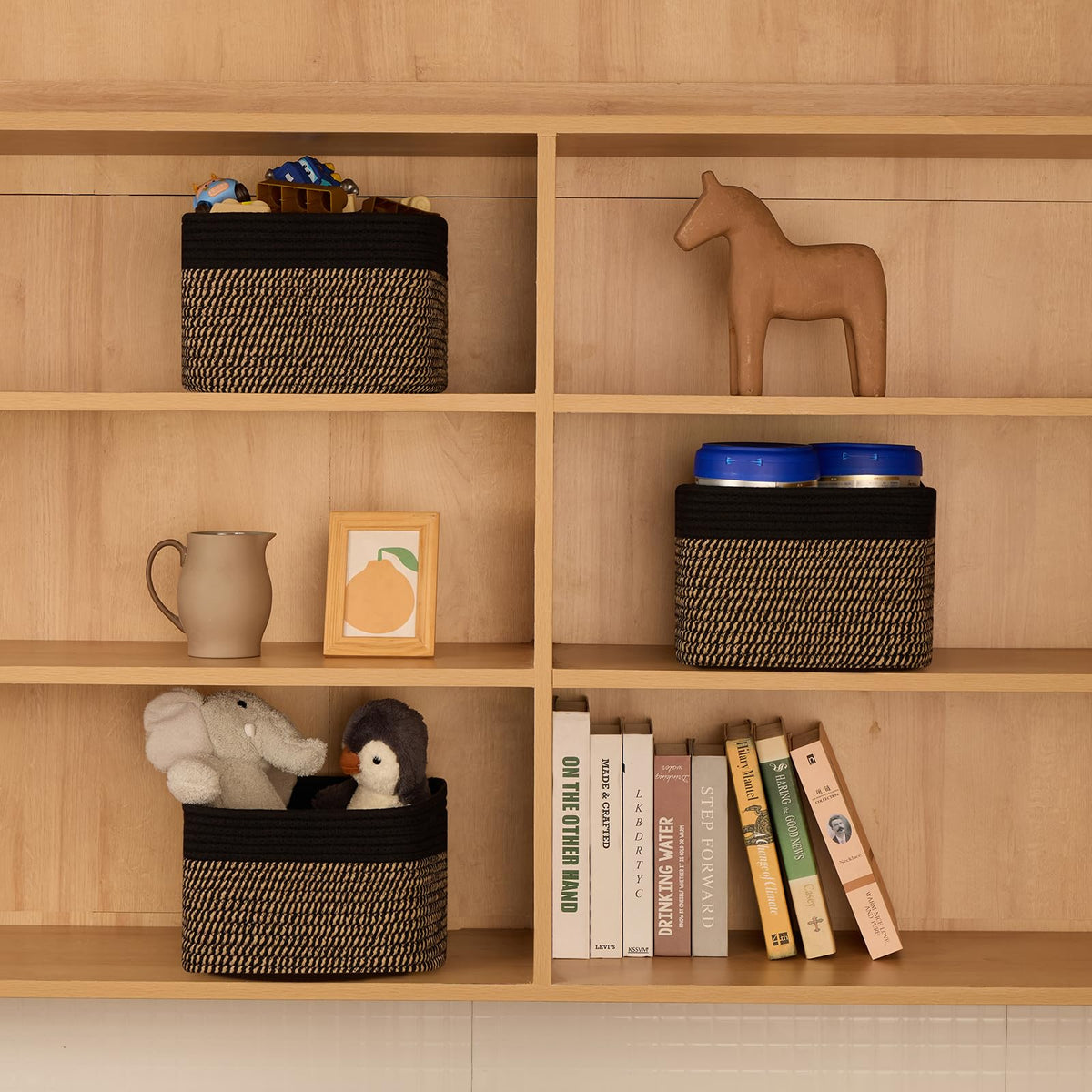 Small Organizing Baskets for Cubes Shelf (3 Count)