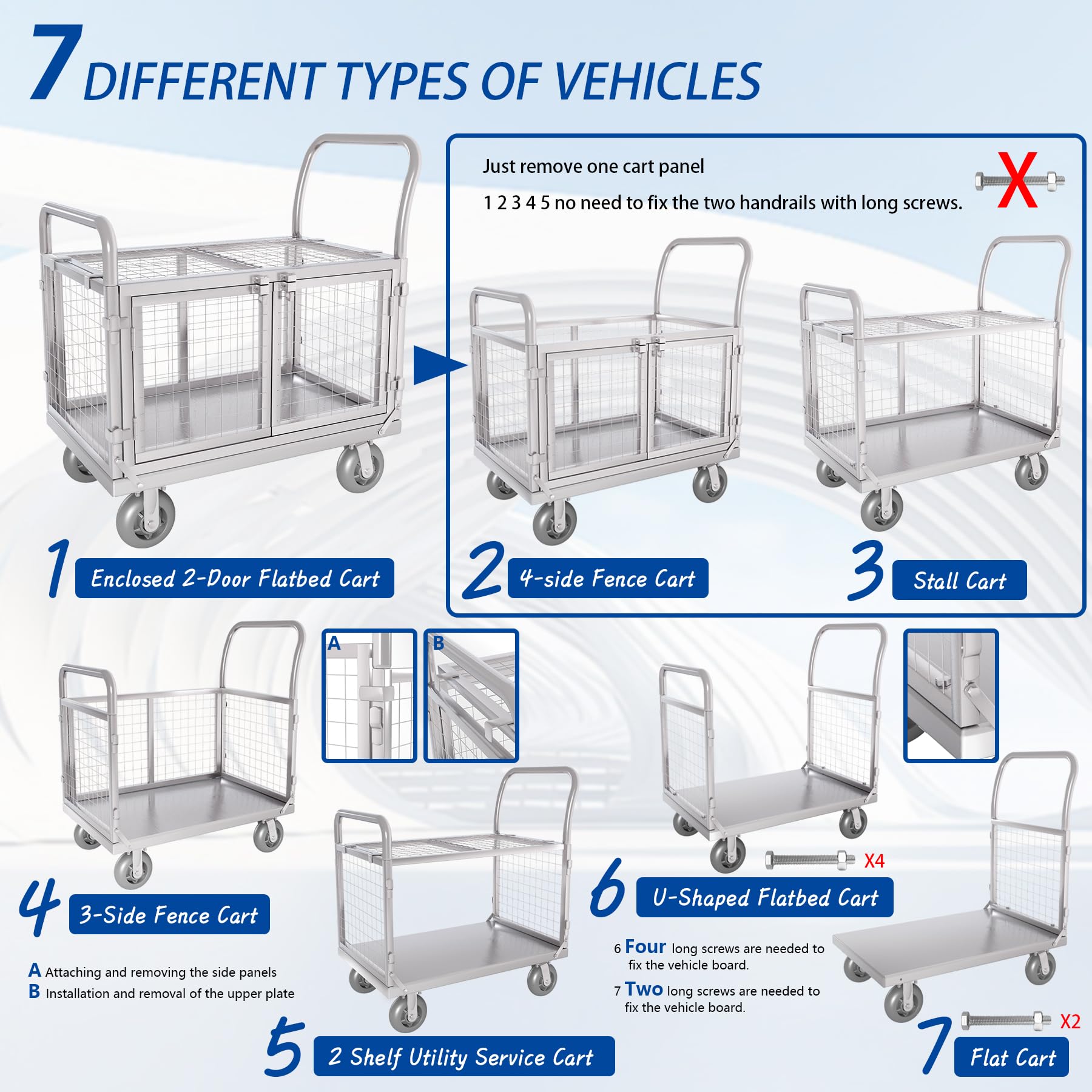 Upgrade Platform Truck with Cage