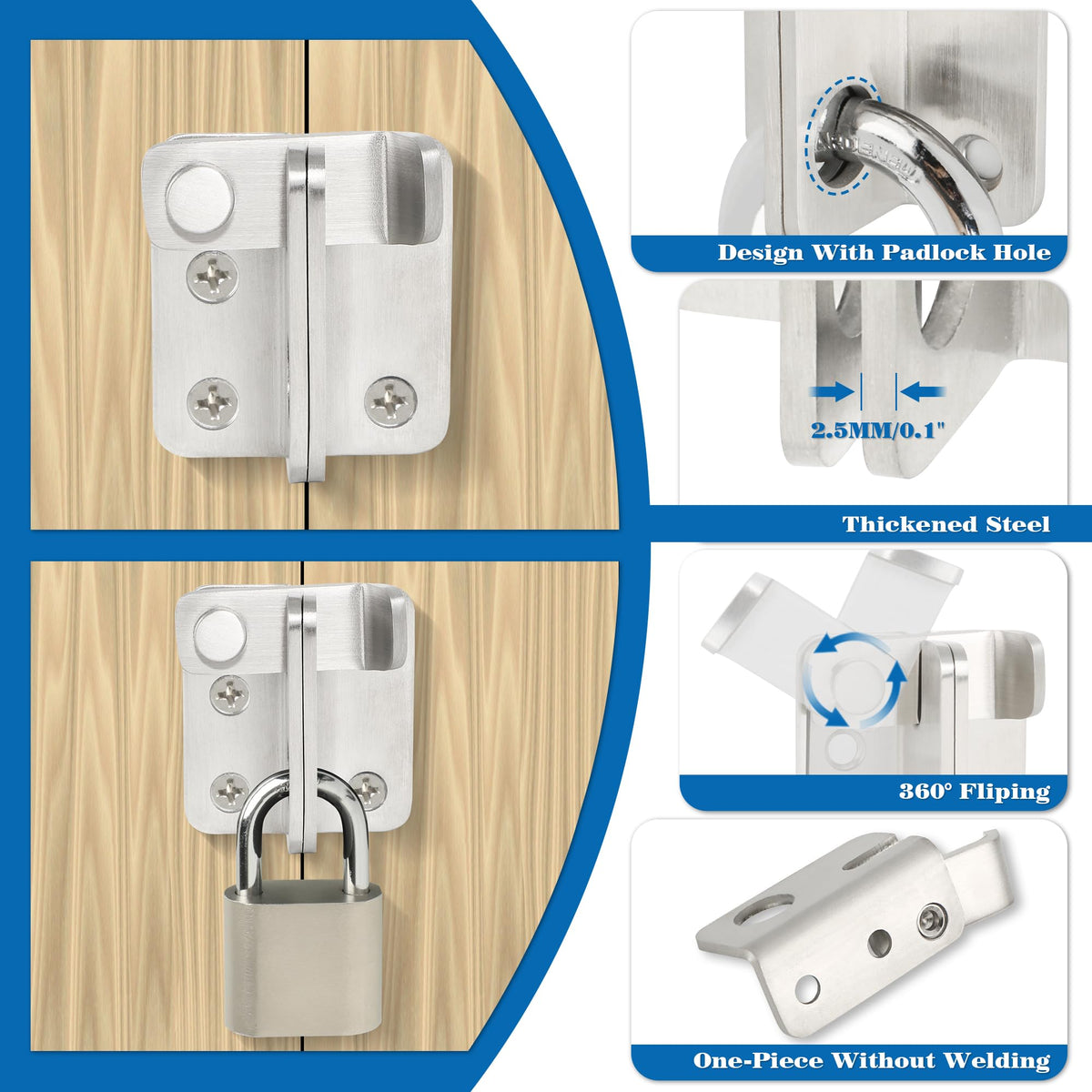 Flip Latch Door Latch Heavy Duty Gate Latch Barn Door Lock