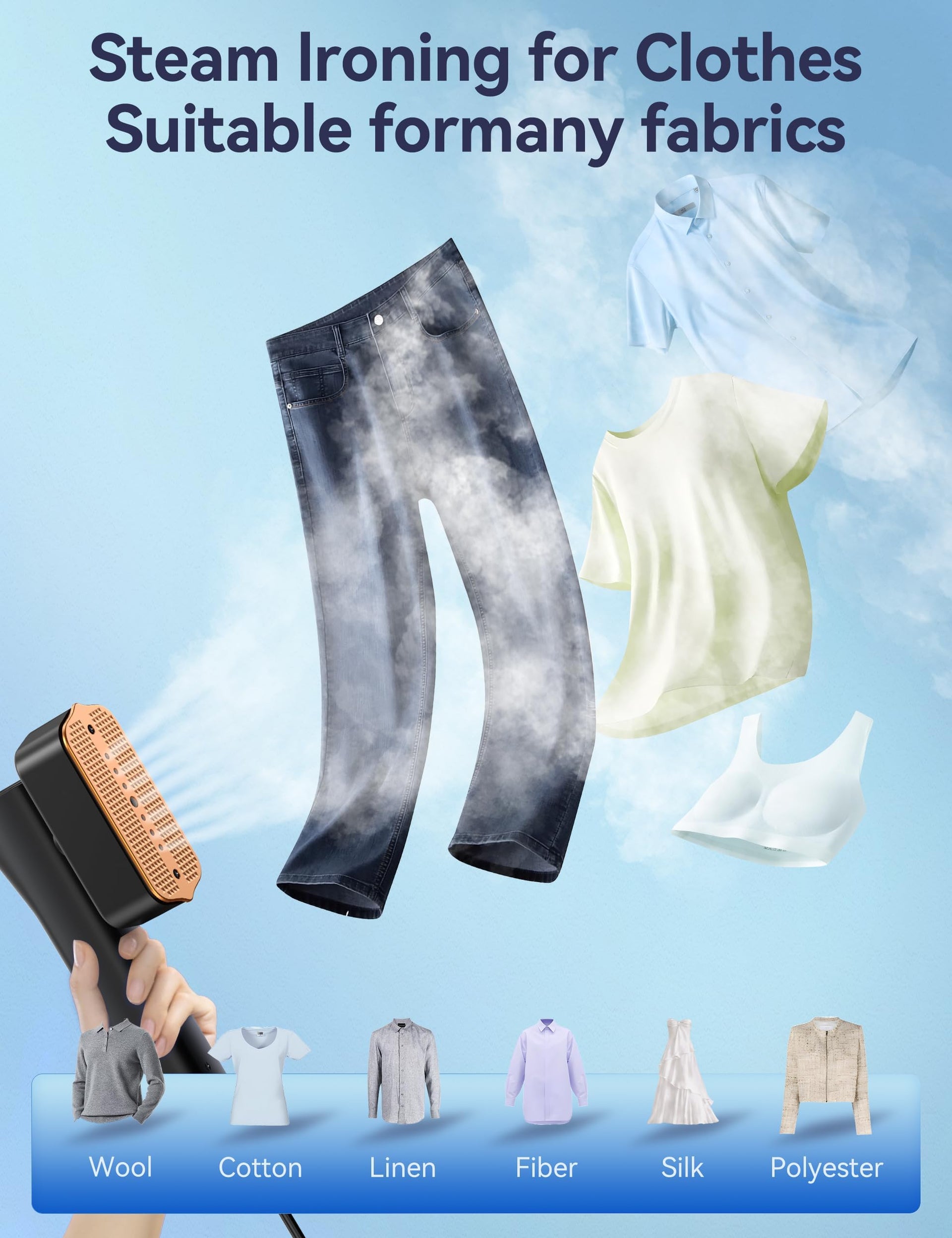 Steamer for Clothes Portable 2