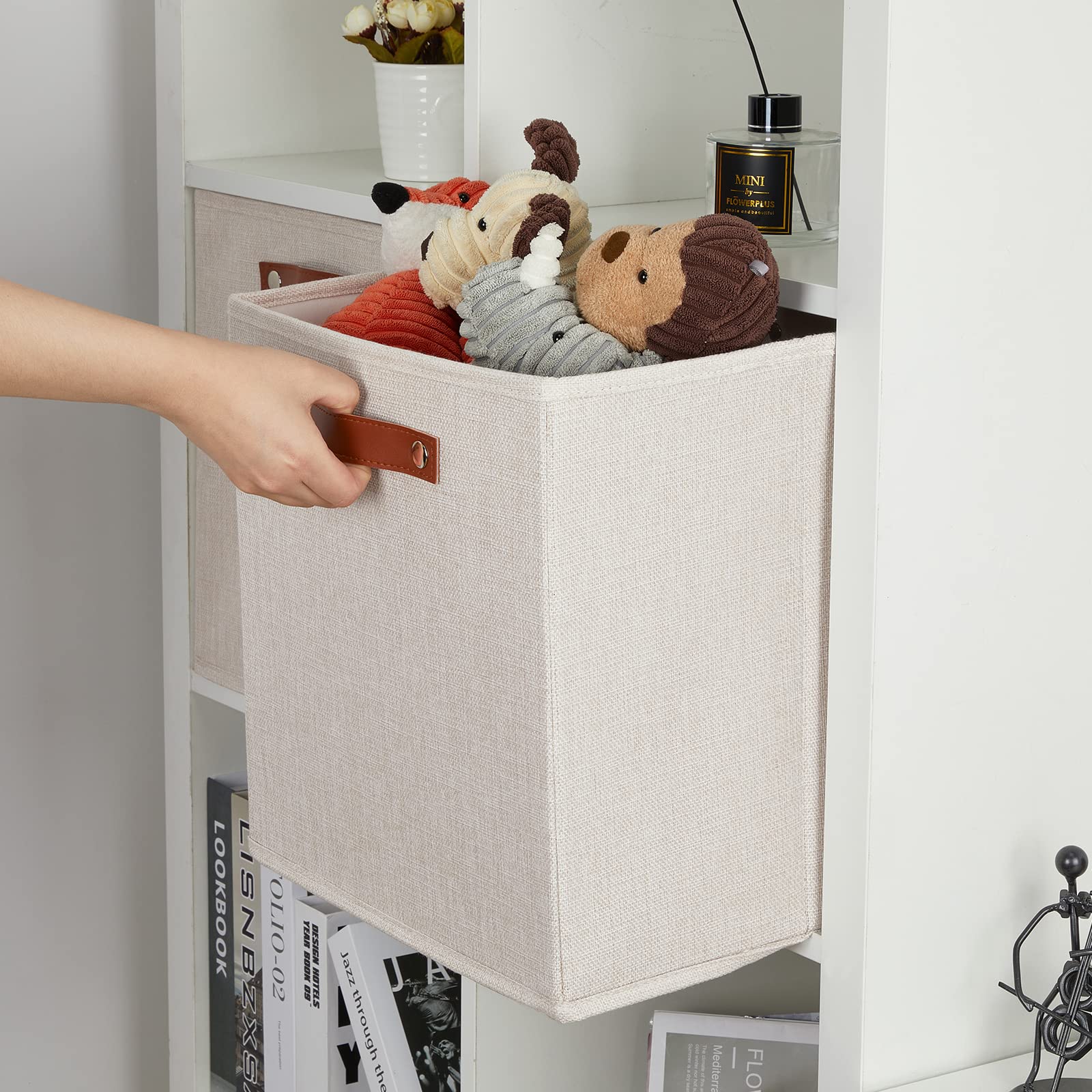 Storage Baskets for Shelves Closet Storage (4 Count)