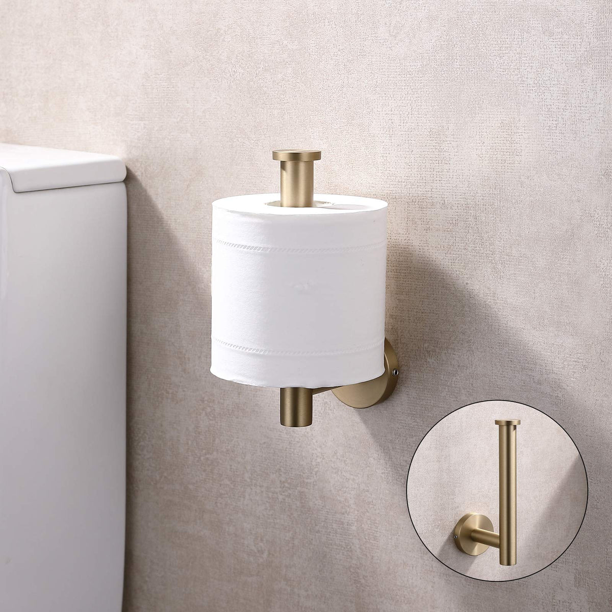 Brushed Gold Toilet Paper Holder SUS304 Stainless Steel