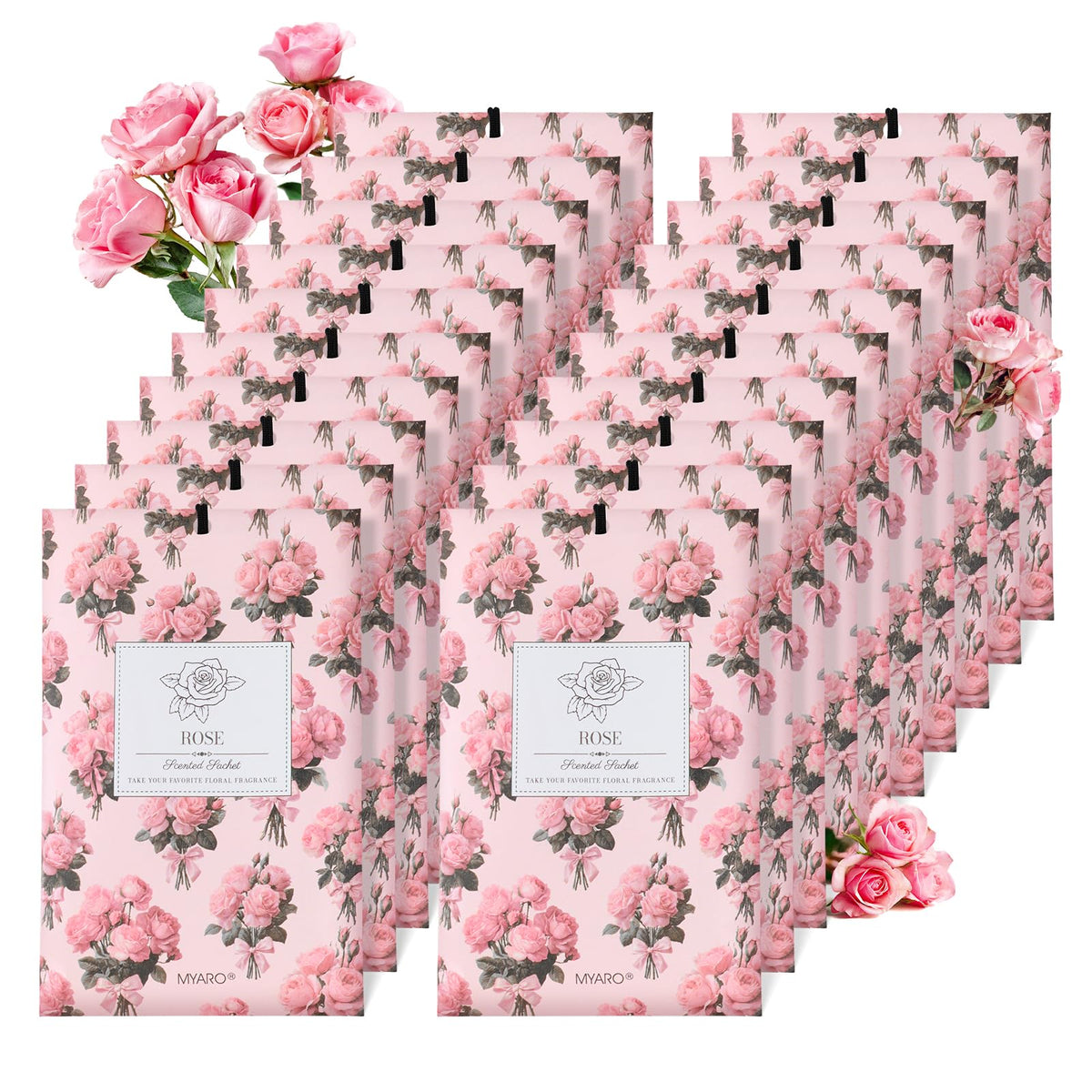20Pcs Rose Scented Sachets (20 Count)