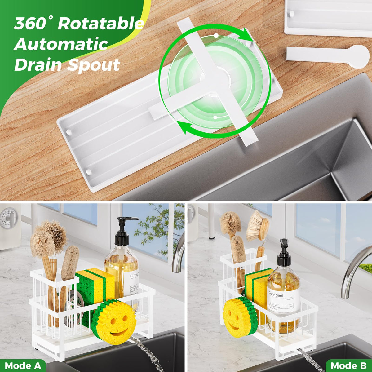 Sponge Holder for Kitchen Sink
