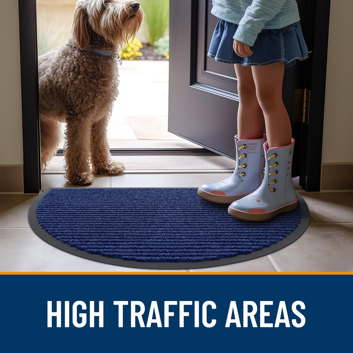 Half Circle Front Door Mat 47x34