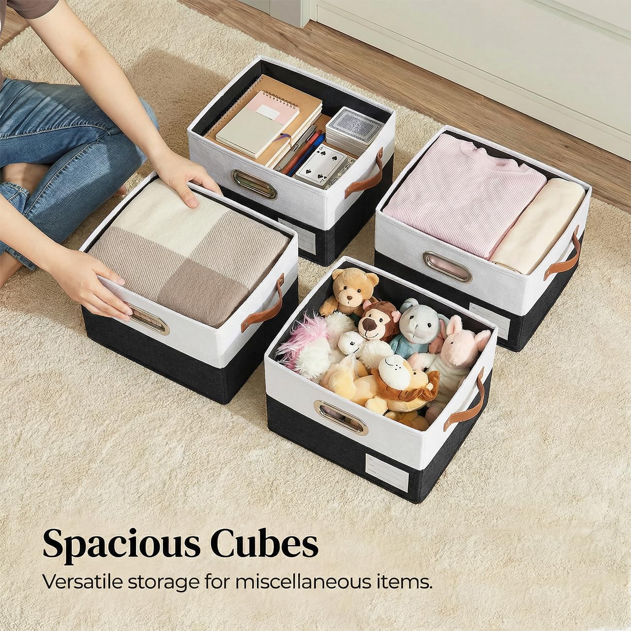 Storage Bins with Lids [3 (3 Count)