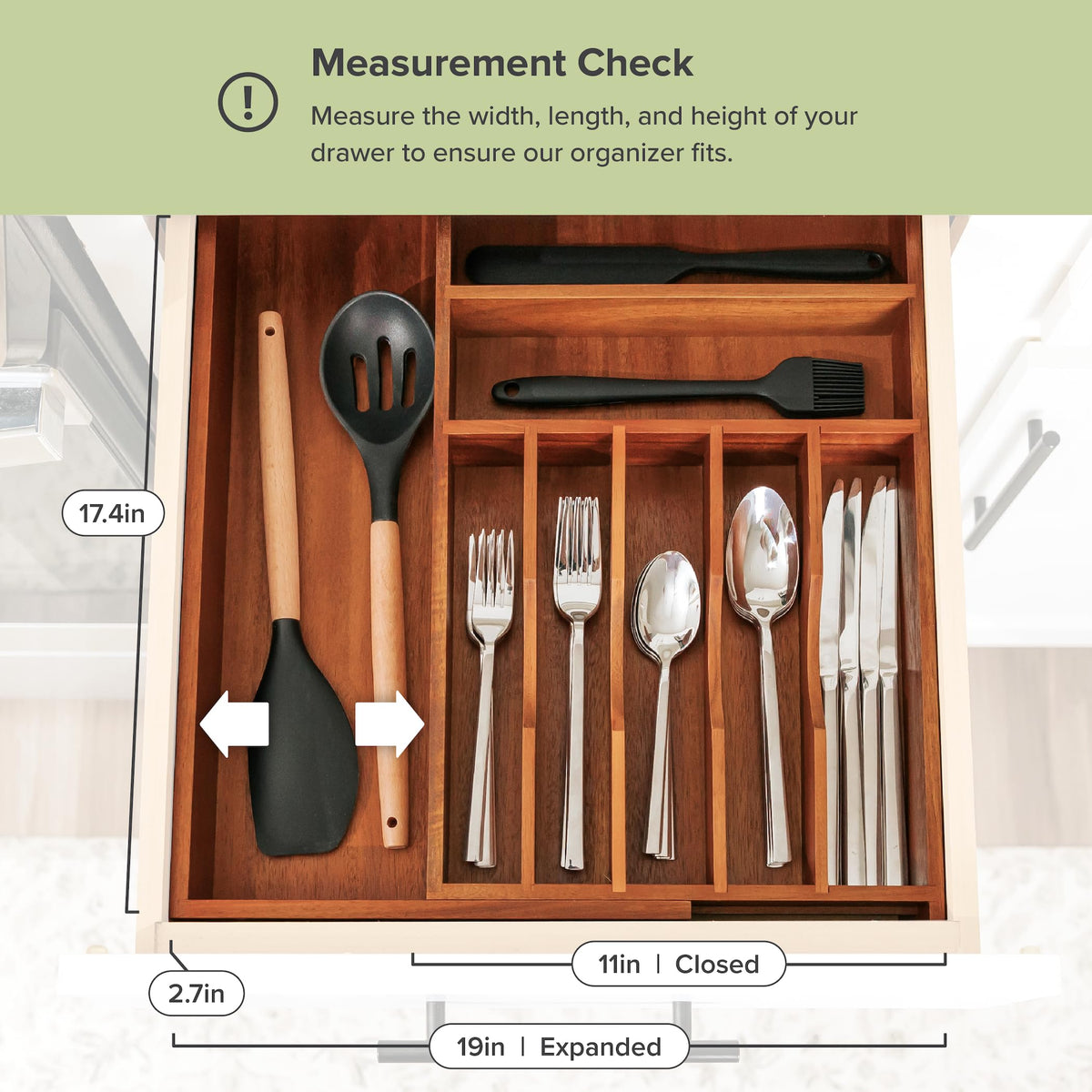 Silverware & Utensil Drawer Organizer