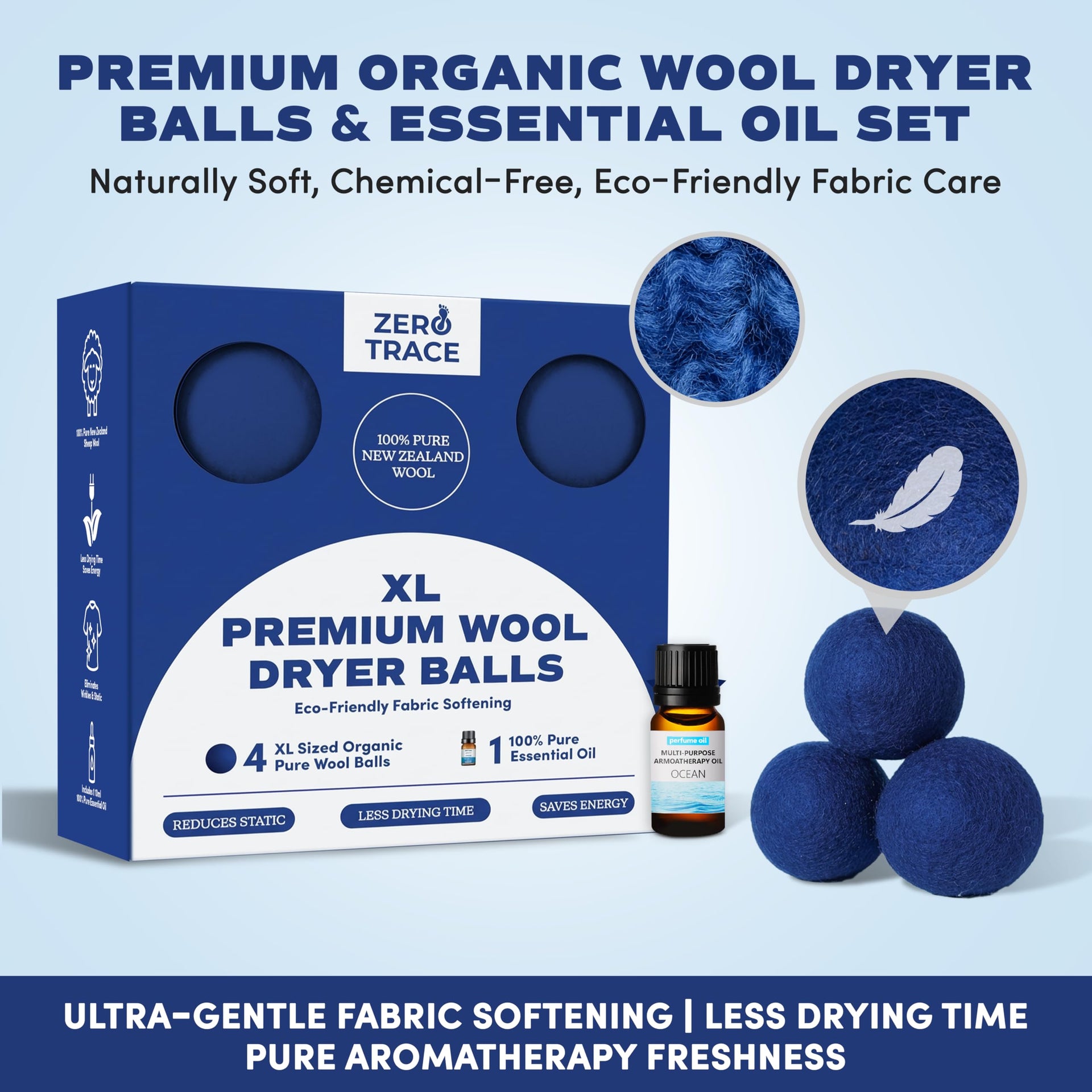 Wool Dryer Balls (4 Count)