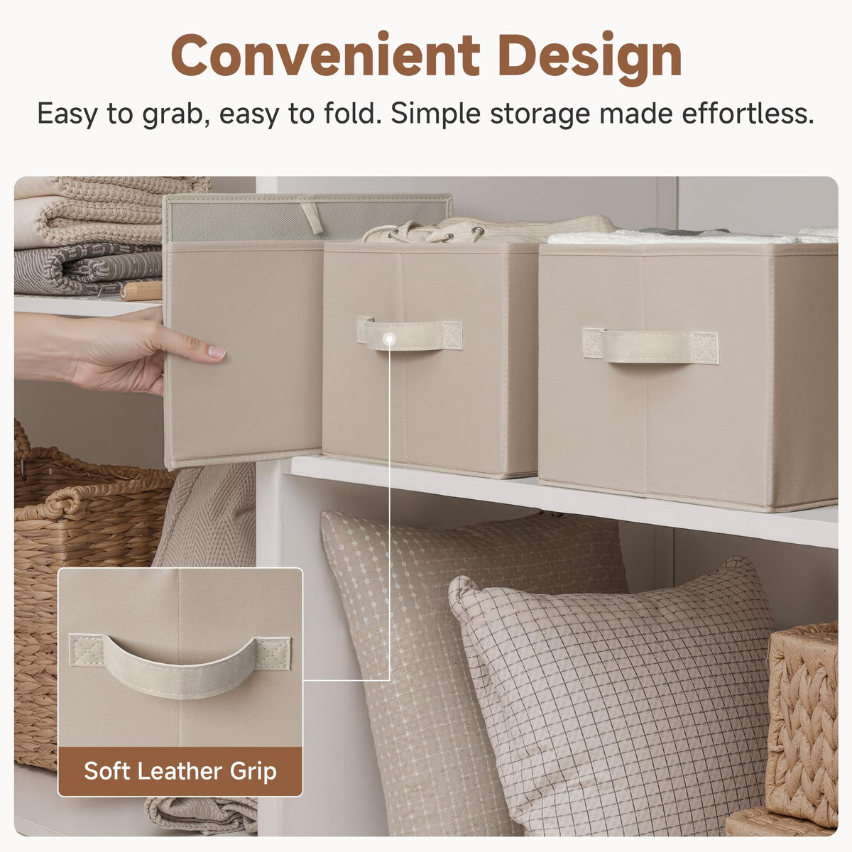 Closet Storage Bins (3 Count)