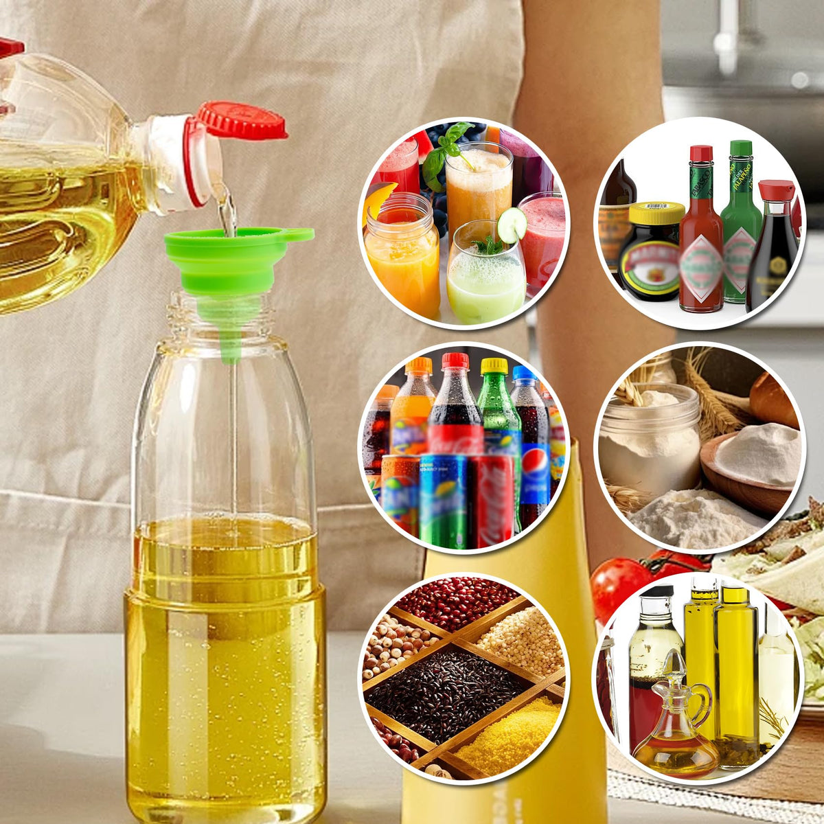 Kitchen Funnel Set of 6