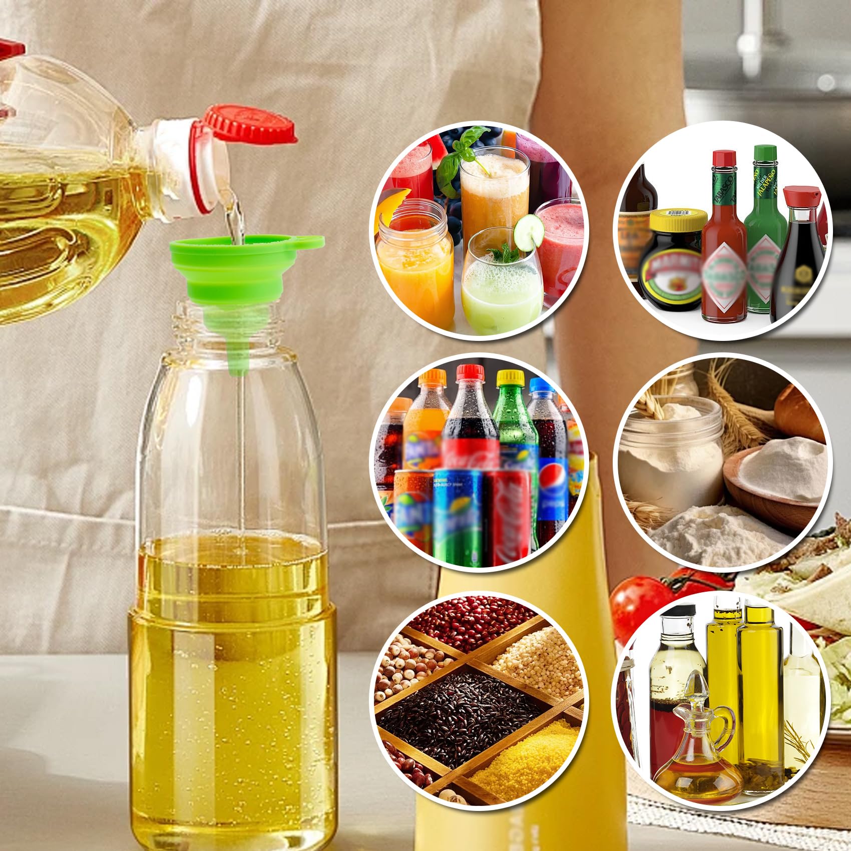 Kitchen Funnel Set of 6