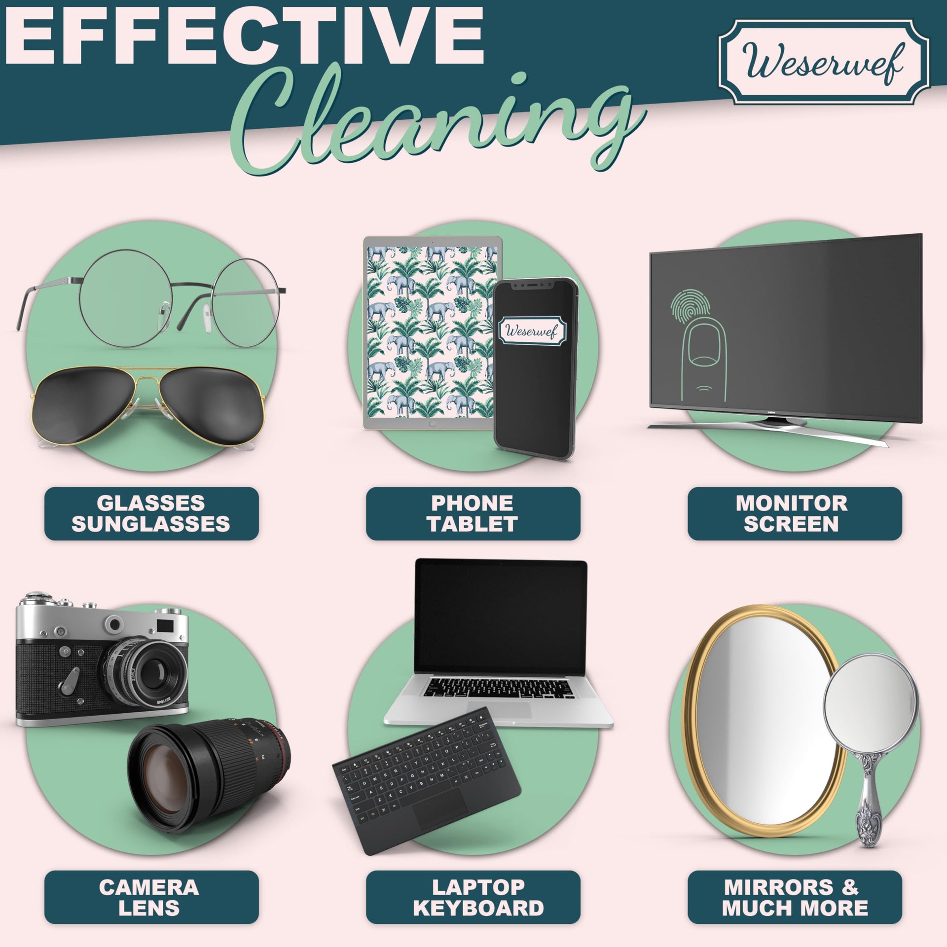 Design Microfiber Glasses Cleaning Cloth