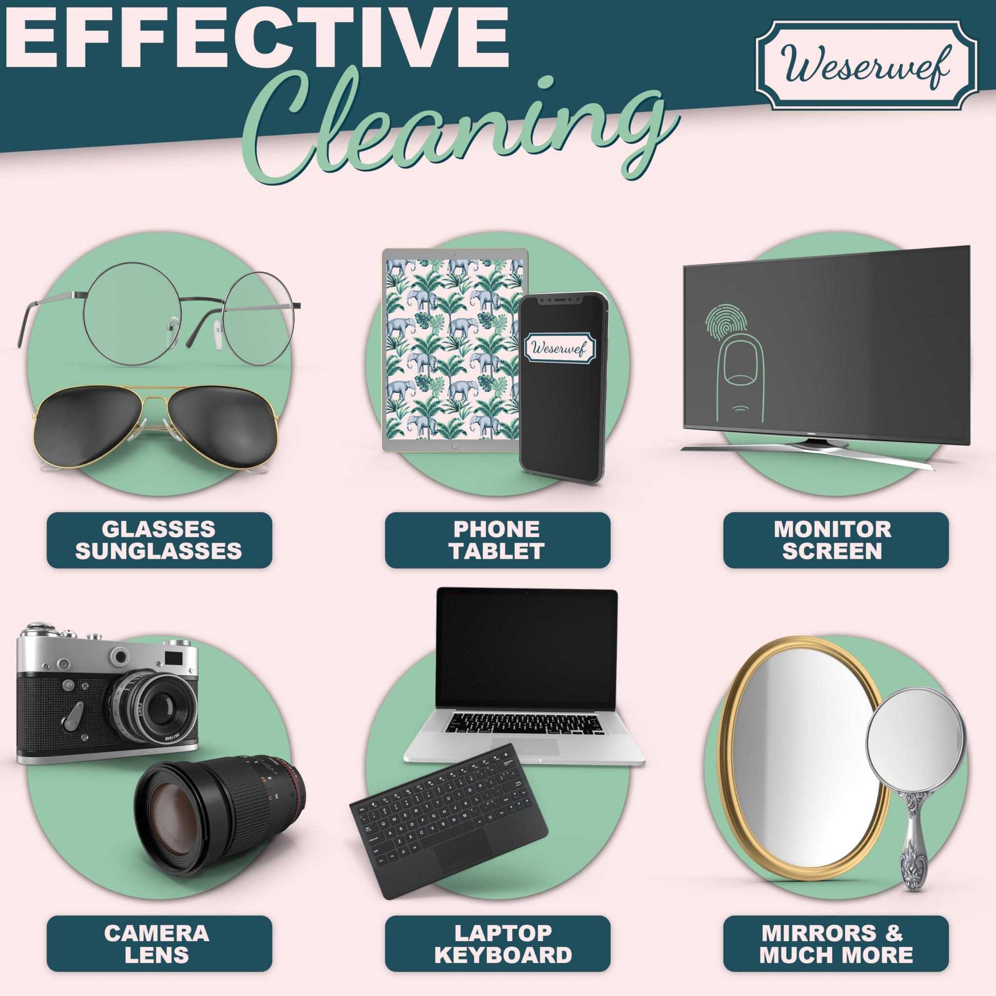 Design Microfiber Glasses Cleaning Cloth