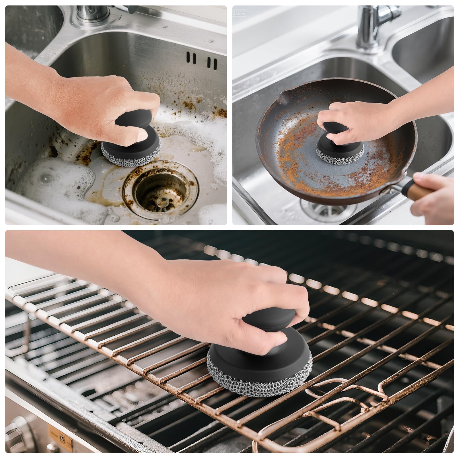 Cast Iron Scrubber Cleaner (3.2 Ounce) - ModHome Supplies