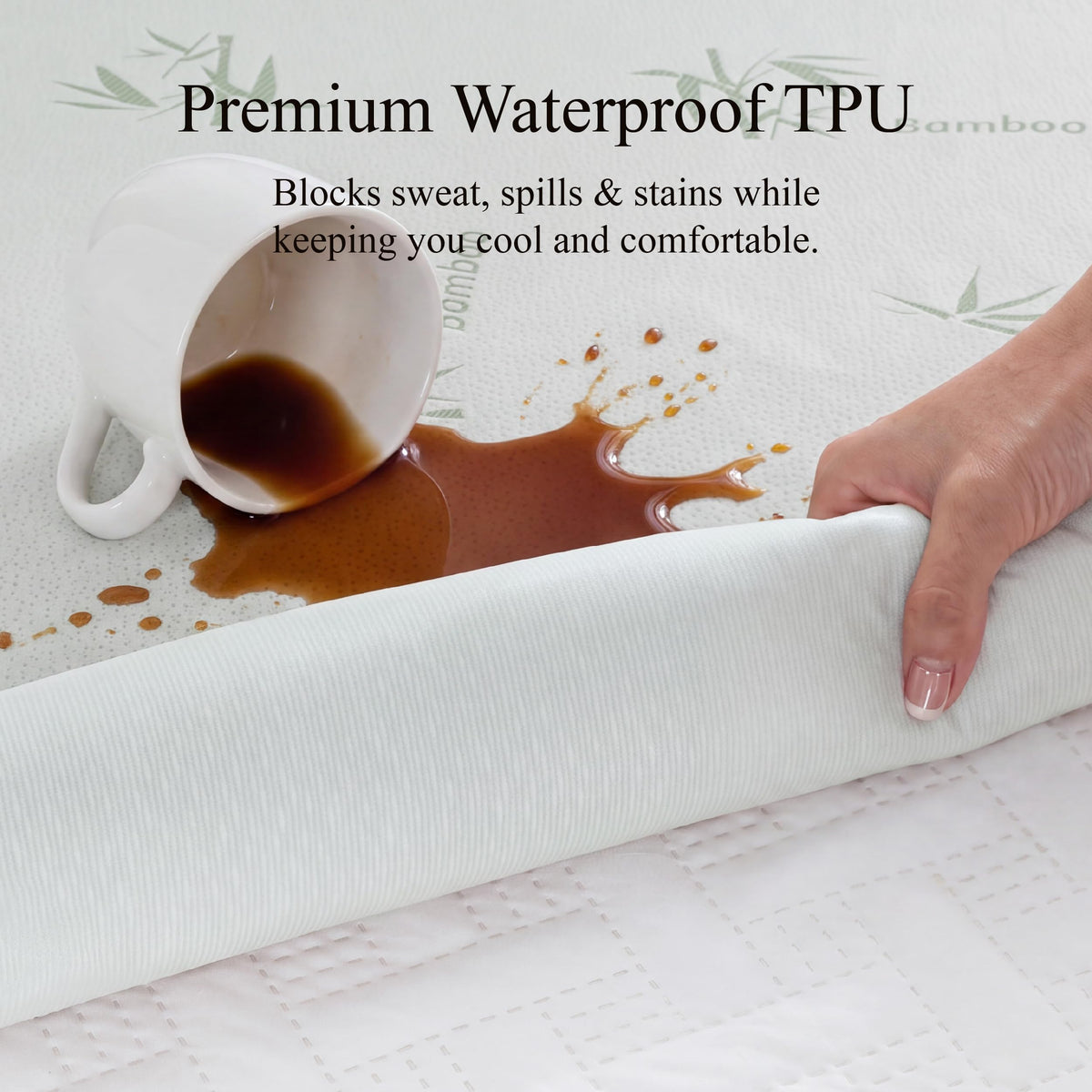 Mattress Cover Twin XL College Dorm Waterproof Mattress Protector