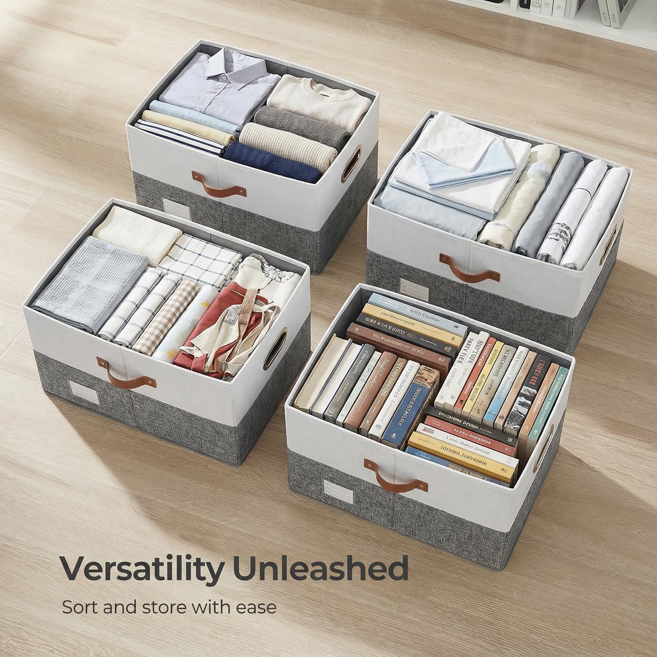 Storage Bins with Lids [3 (3 Count)