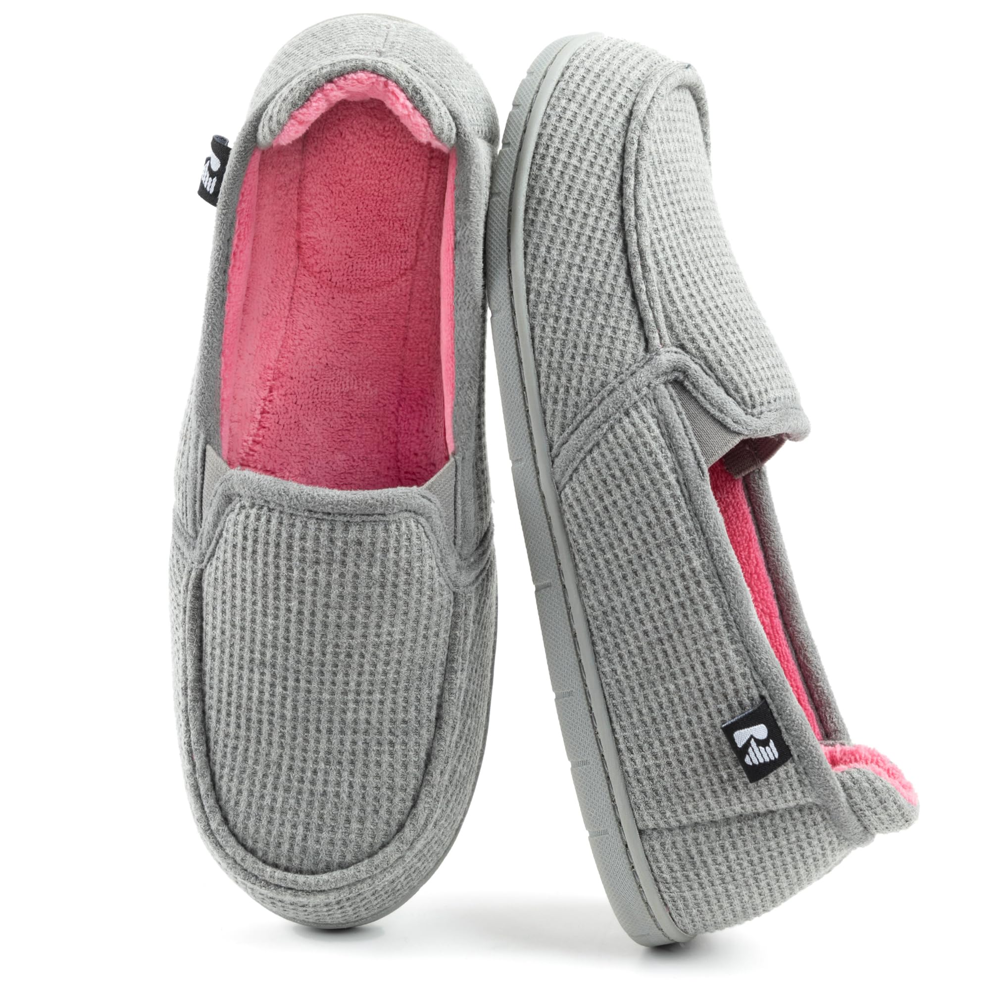 Women's Two Tone Hoodback Slipper with Removable Insole
